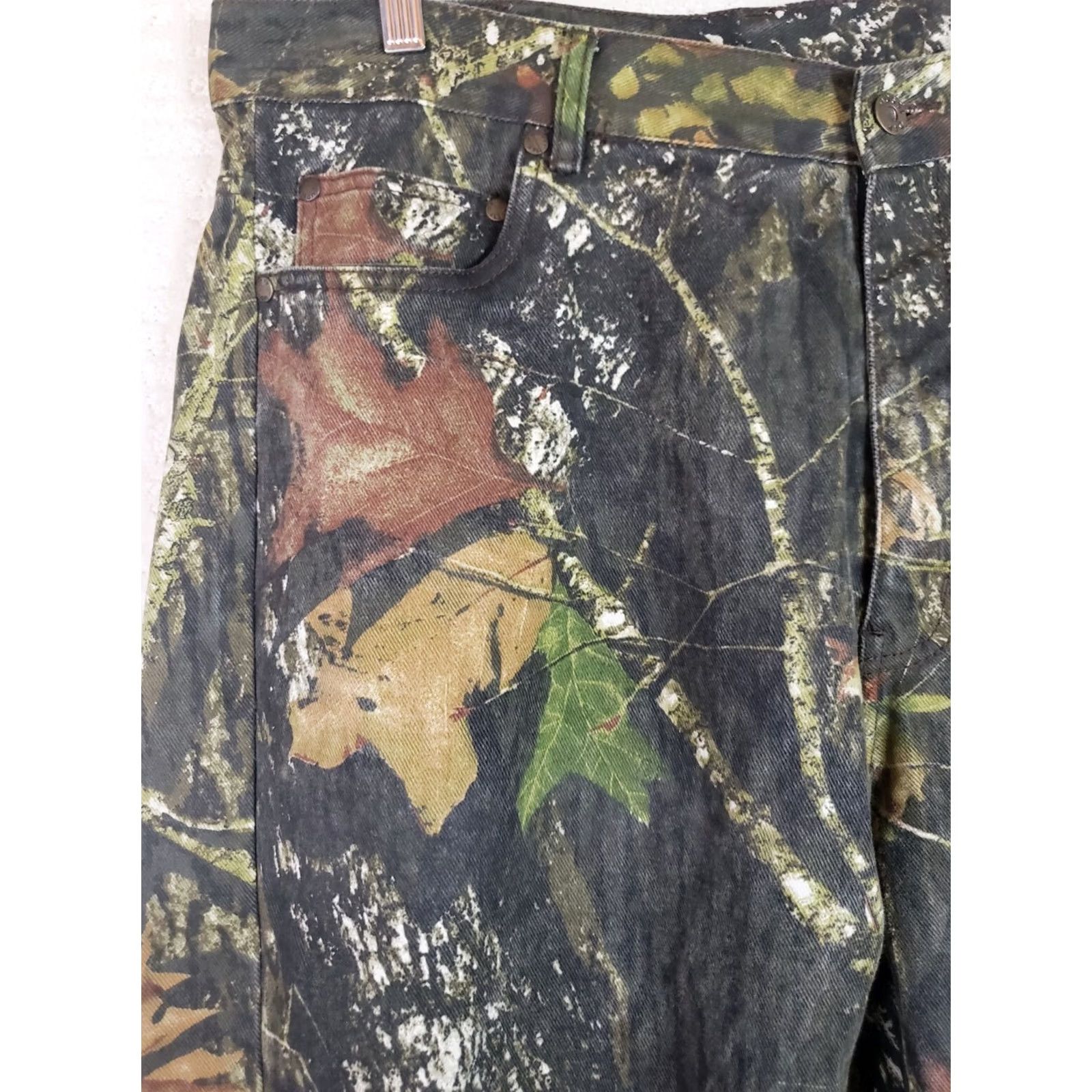 Vintage Mossy Oak Break Up Camo Pants Men 38x32 Camouflage Jeans Hunting New Size US 38 / EU 54 - 3 Thumbnail