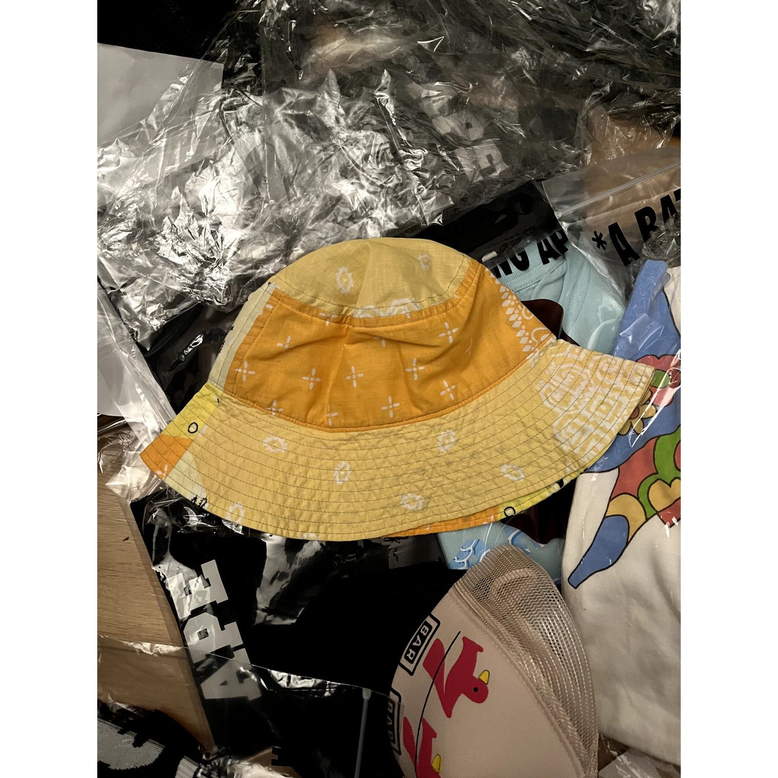 Kapital Bandana Patchwork Bucket Hat (Long Brim)