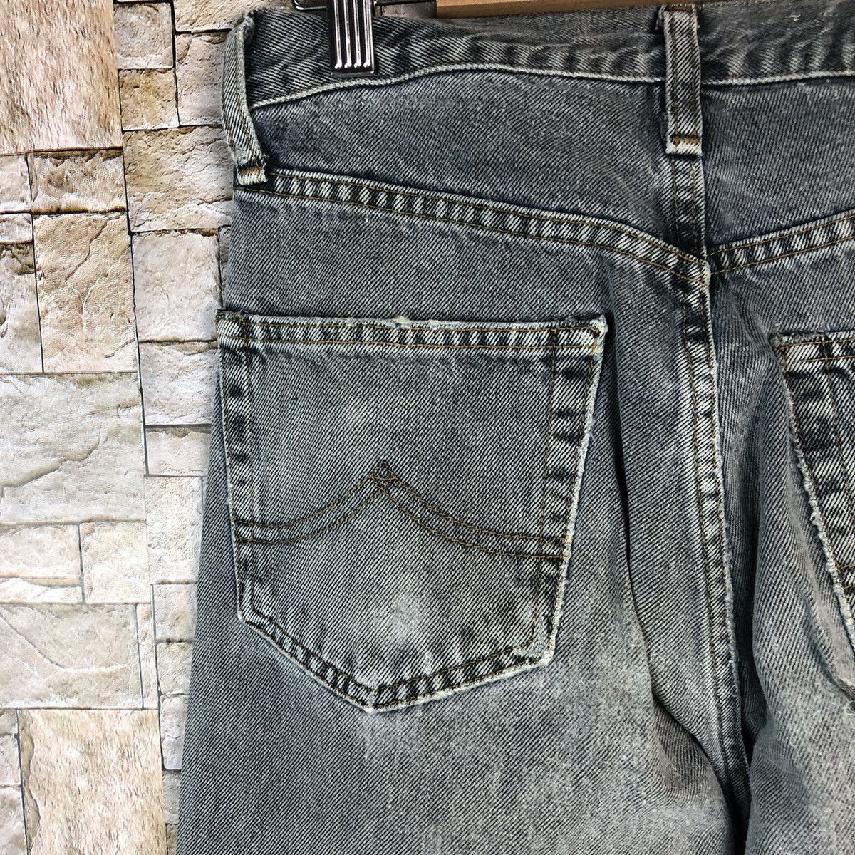 Japanese Brand Bobson Black Distressed ripped Denim Pants #A978 Size US 28 / EU 44 - 17 Thumbnail