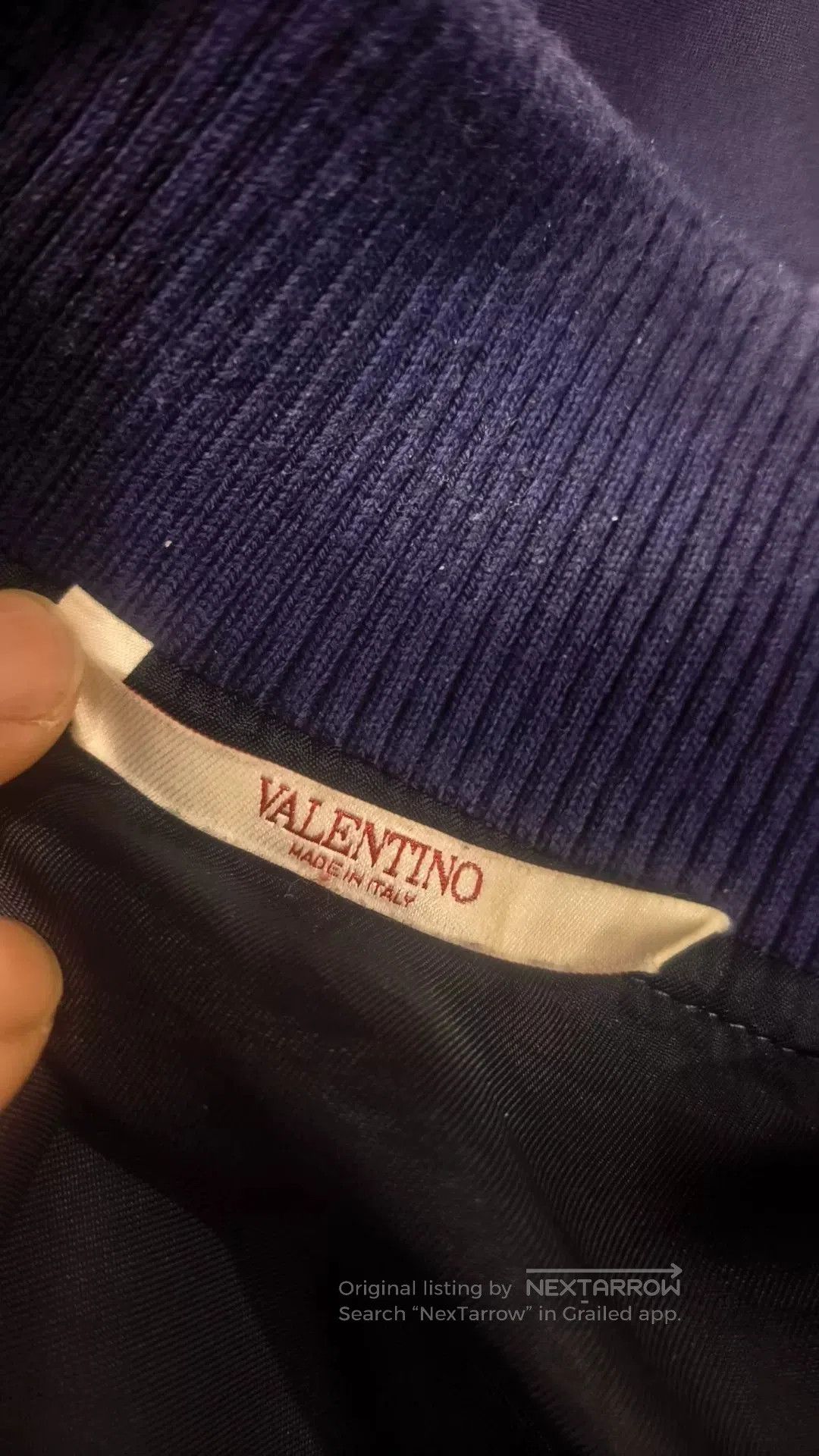 Valentino Valentino Men's Navy Pilot Jacket. Size US M / EU 48-50 / 2 - 3 Thumbnail