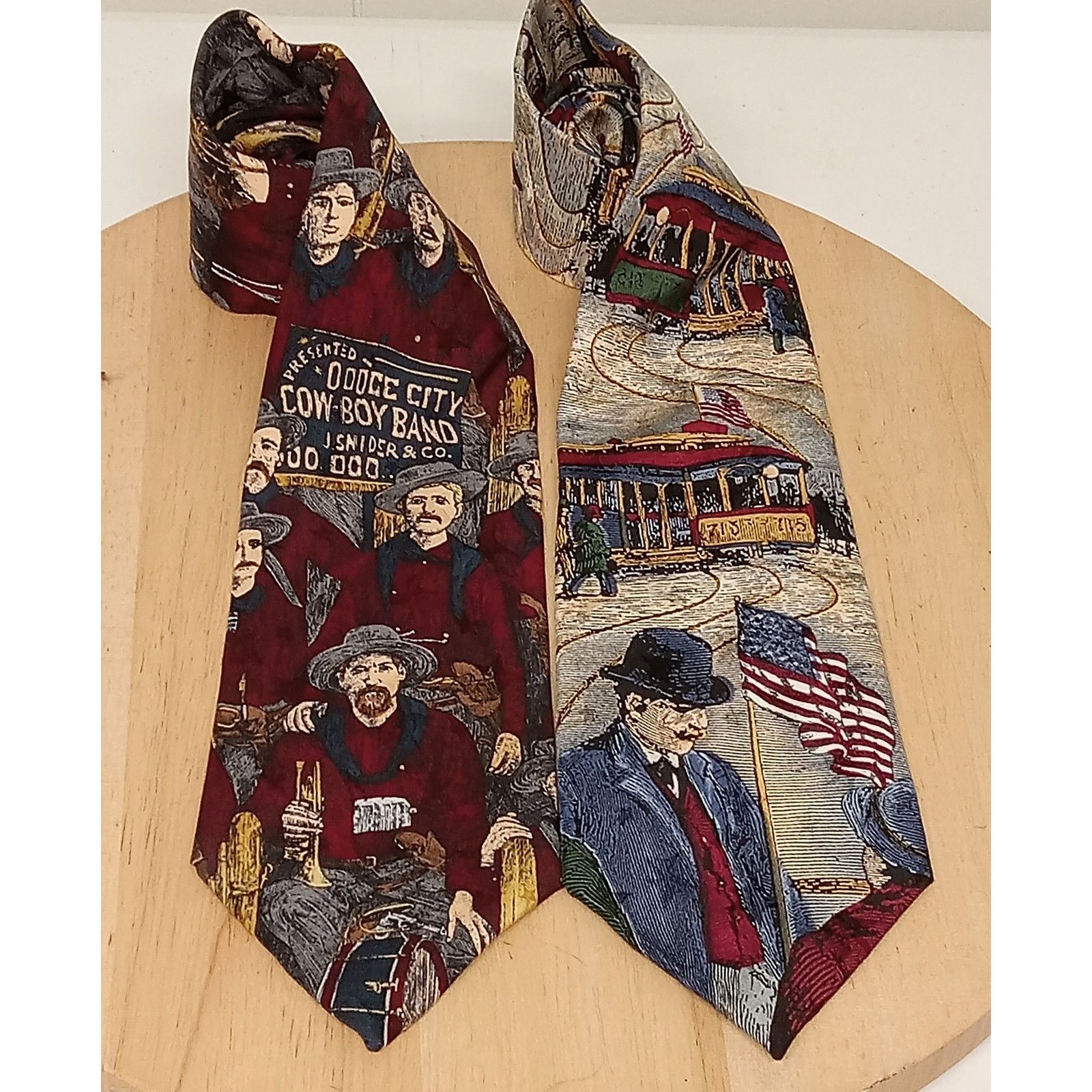 & Other Stories Set Of 2 Tango Americana Series Ties Men's Cowboy Band1886 Size ONE SIZE - 1 Thumbnail