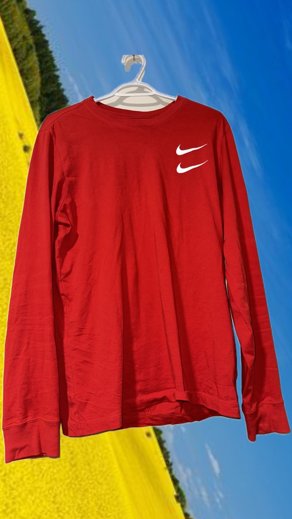 double swoosh long sleeve