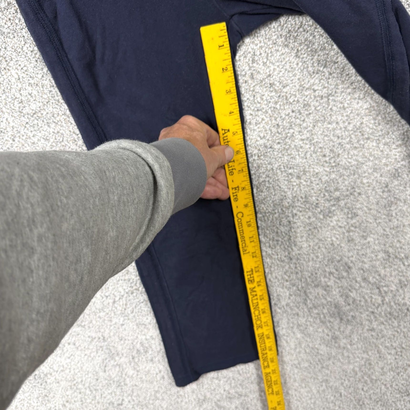 Vintage Aerie Blue Pants S Women Foldover Yoga Lounge Crop Sweatpants 06 Logo Y2K Retro Sporty Size 28" / US 6 / IT 42 - 5 Thumbnail