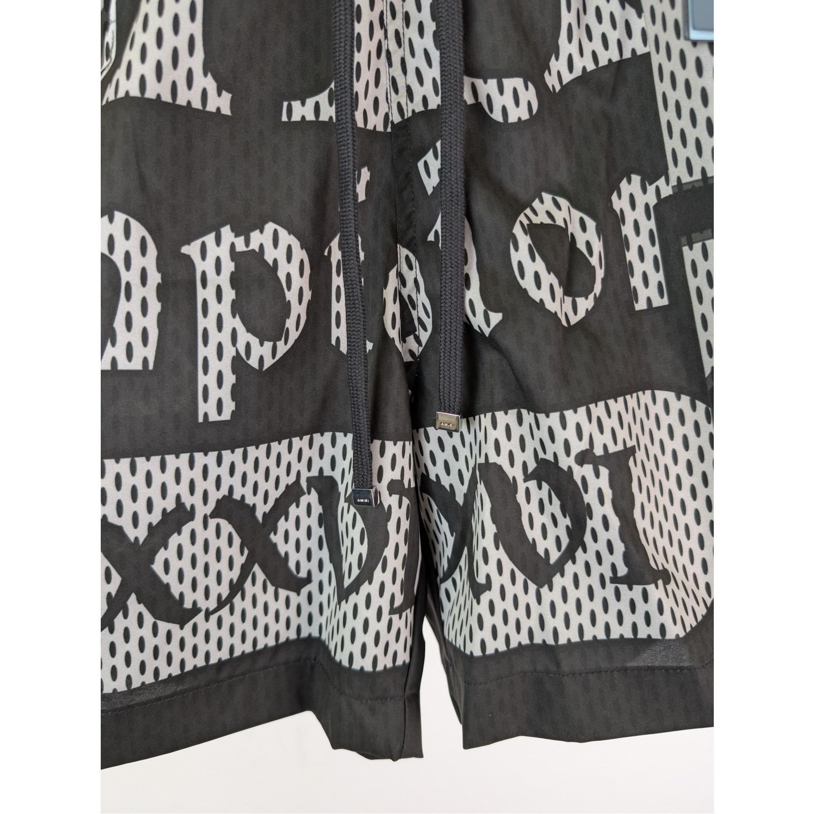 Amiri o1rshd1 Spliced Swim Trunk Shorts in Black Size US 34 / EU 50 - 8 Thumbnail