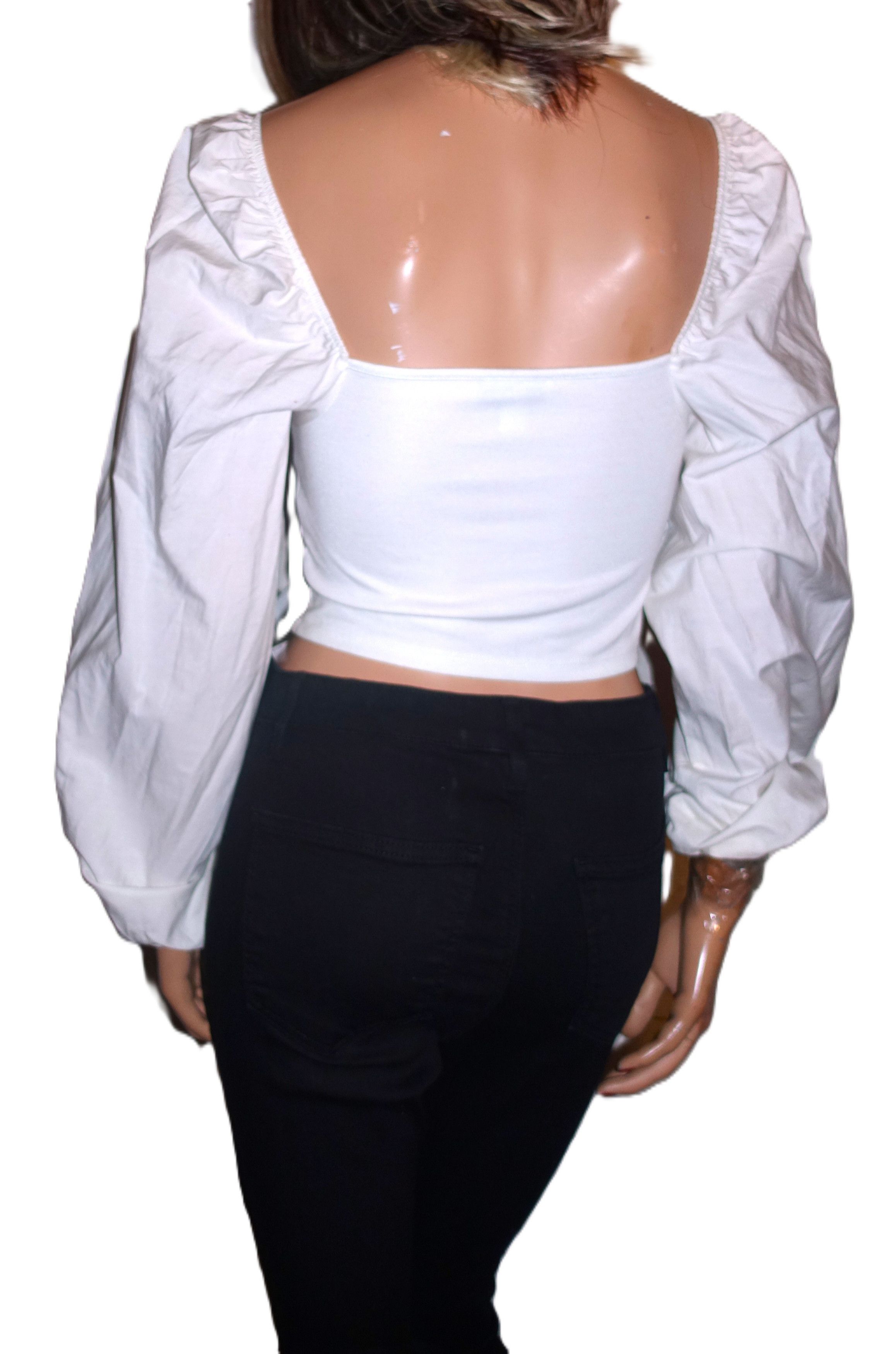 Topshop Top Shop White Boho Peasant Blouse 6 Size M / US 6-8 / IT 42-44 - 5 Thumbnail