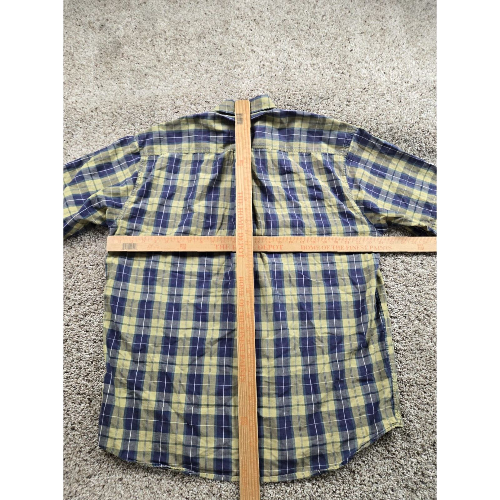 Banana Republic VINTAGE Banana Republic Shirt Mens L Blue Plaid Safari Cotton 90s Size US L / EU 52-54 / 3 - 5 Thumbnail
