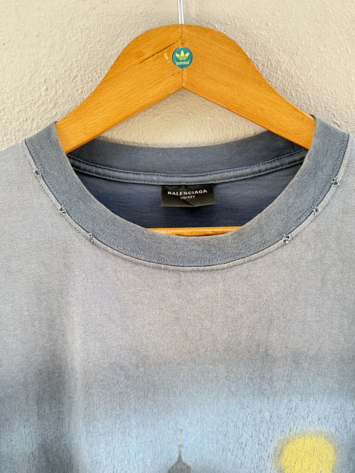 Balenciaga Thrashed design Balenciaga Paris 2024 Oversize Sun Faded Tee Size US XL / EU 56 / 4 - 6 Thumbnail