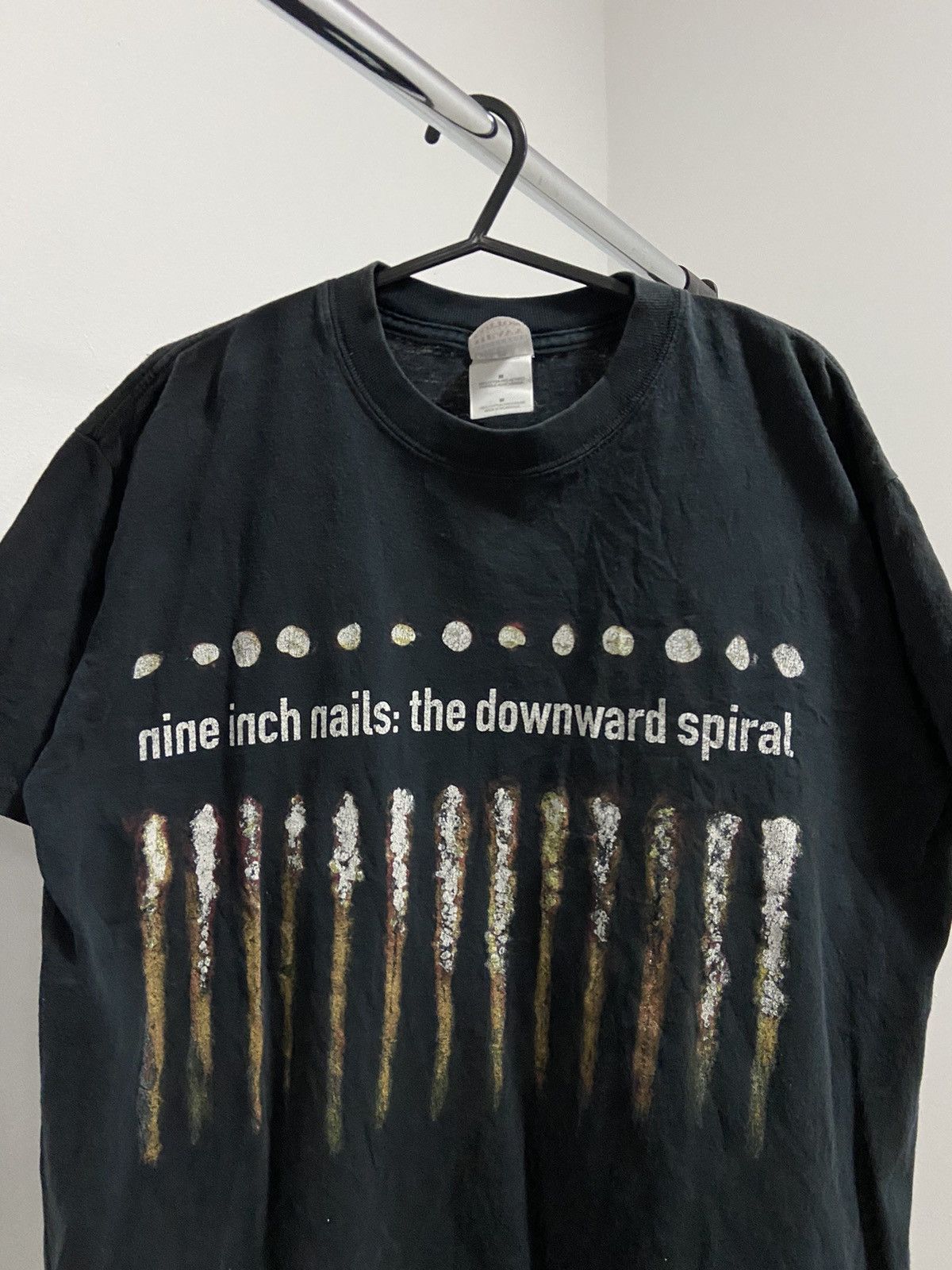 Nine inches 1994 Vintage Big Logo T Shirt Rock Band