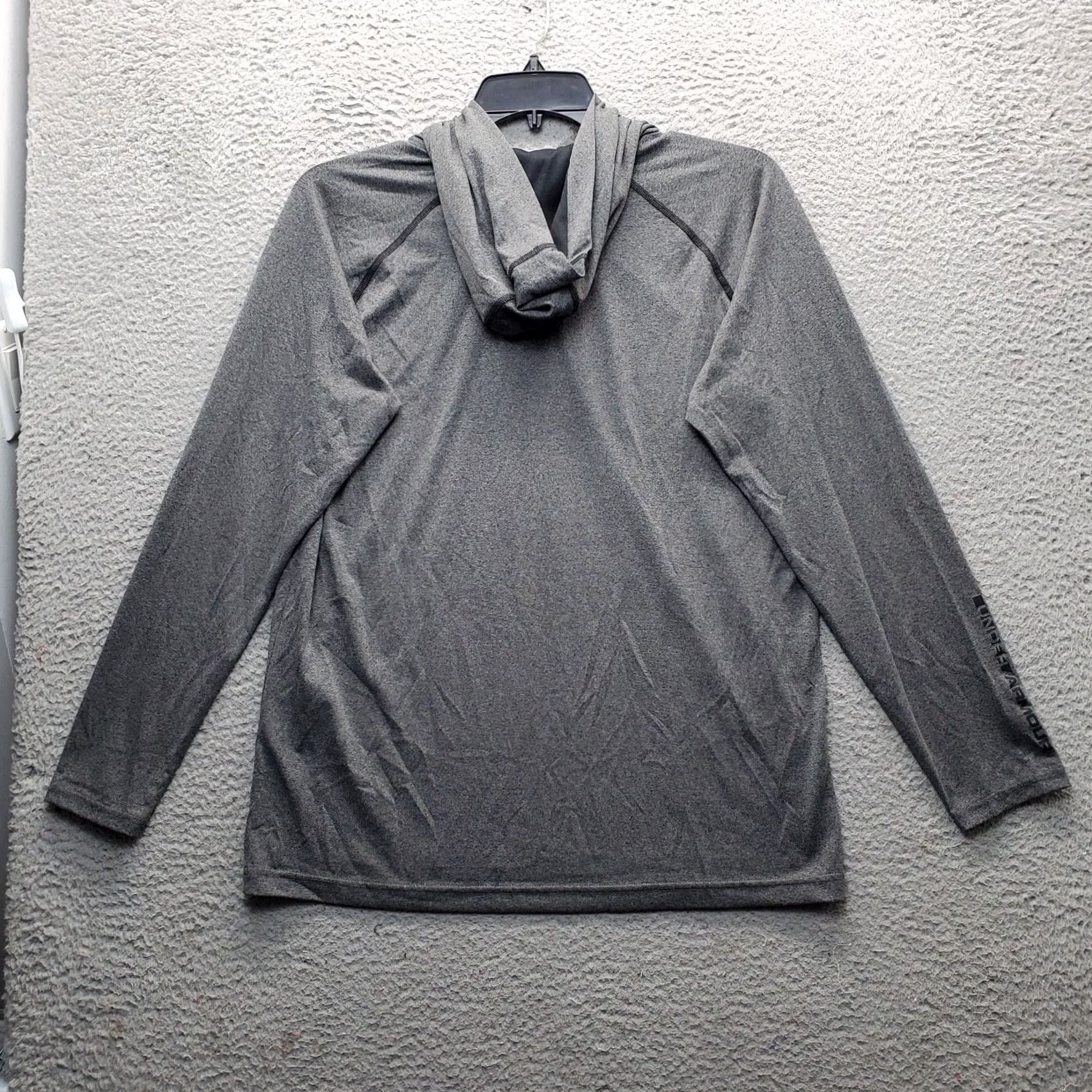 Under Armour Under Armour Tech Hoodie Mens M Gray Regular Fit HeatGear Long Sleeve Logo Hoodie Size US M / EU 48-50 / 2 - 2 Thumbnail