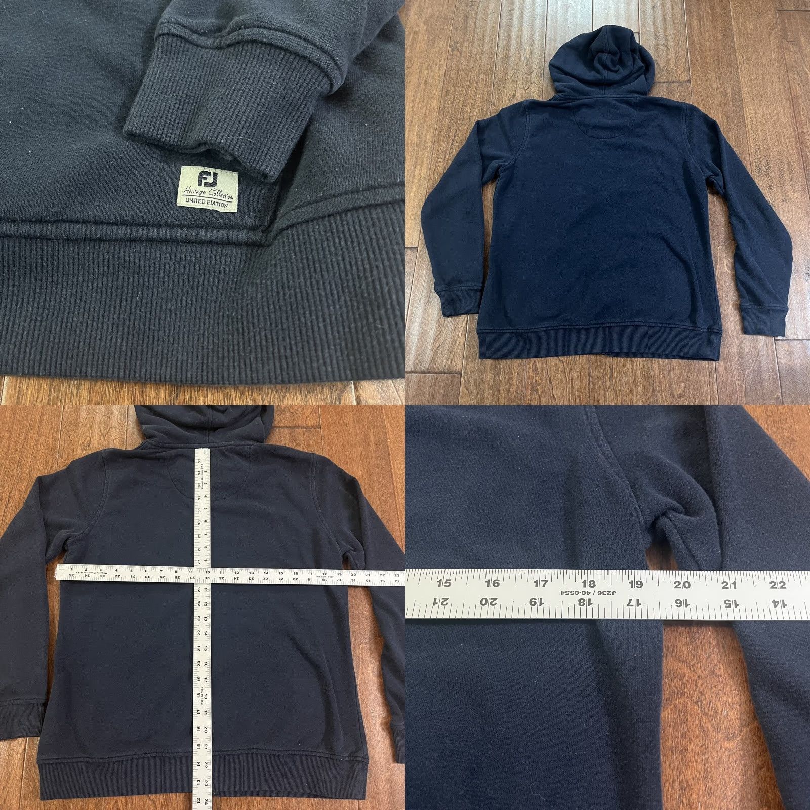 Footjoy Footjoy Womens Hoodie Heritage Collection Zip Sweatshirt Navy Blue Knit Logo Zipper Full Zip Activewear M Regular Women’s Hoodie Size M / US 6-8 / IT 42-44 - 8 Thumbnail