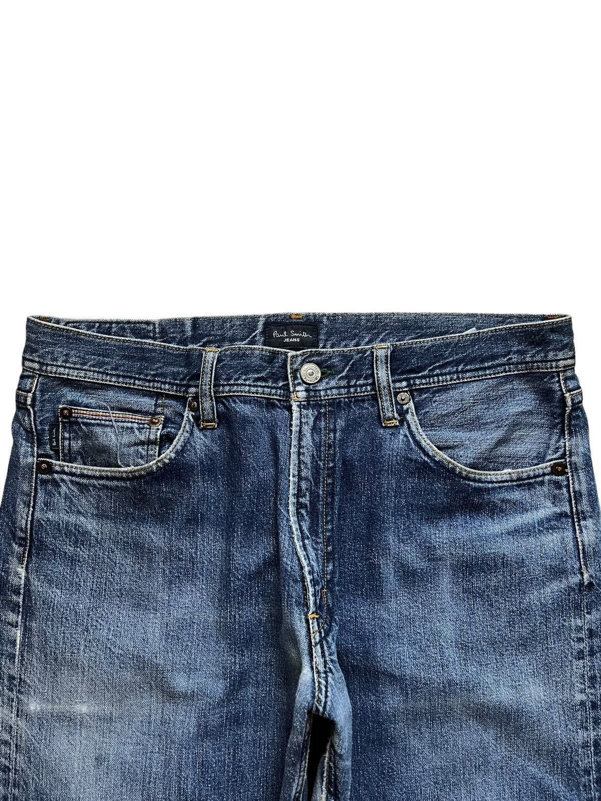 Designer × Paul Smith Vintage Paul Smith UK Blue Wash Baggy Style Jeans Size US 34 / EU 50 - 4 Thumbnail