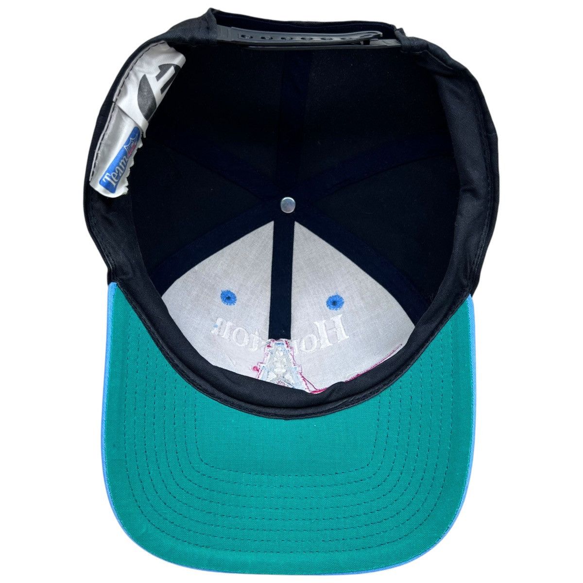 NFL × Vintage Vintage 1990s NFL Houston Oilers Split Bar Eastport Snapback Size ONE SIZE - 6 Thumbnail