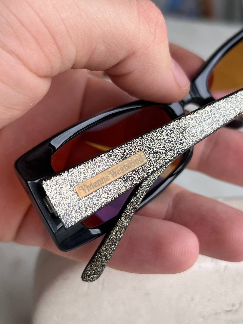 Vivienne Westwood Vivienne Westwood Vintage Shine Glitter Frame Eyeglasses Y2K Size ONE SIZE - 9 Thumbnail