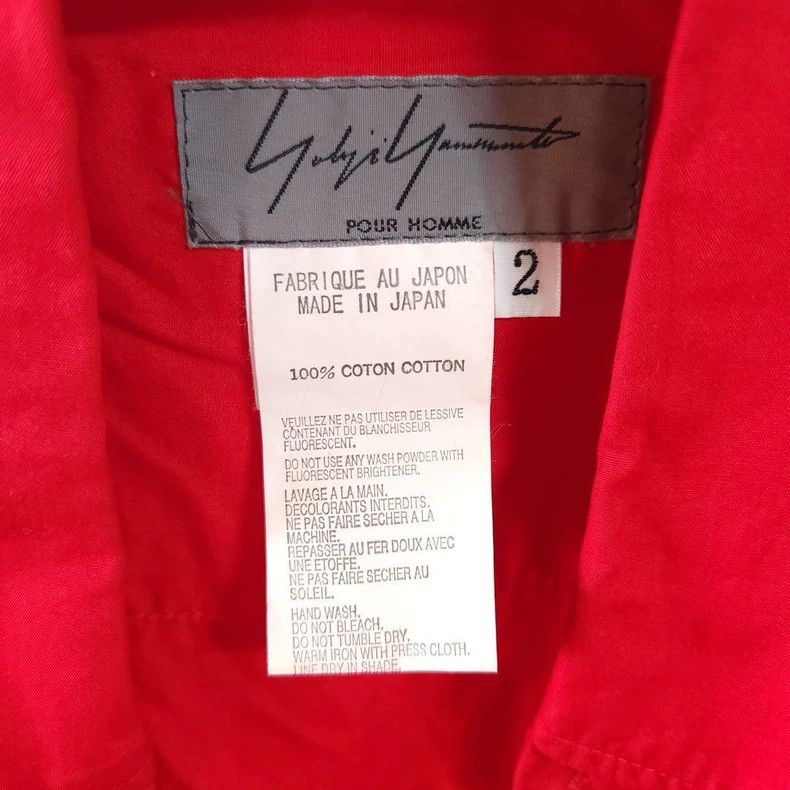 Yohji Yamamoto Yohji Yamamoto 2006AW Red Pocket Shirt Size US M / EU 48-50 / 2 - 5 Thumbnail