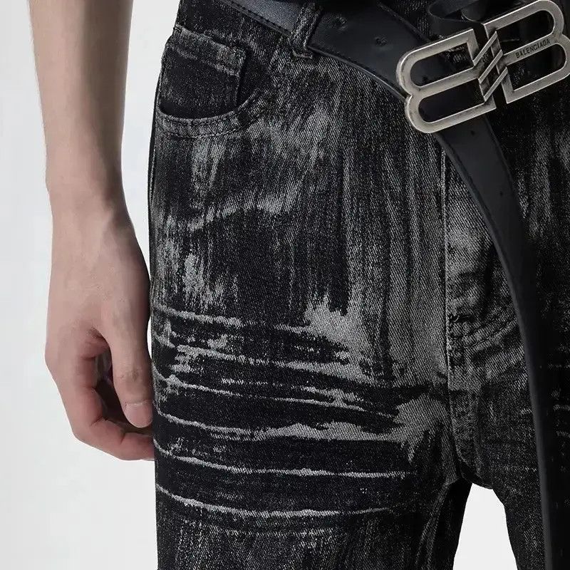 Japanese Brand Retro loose high street micro flared jeans Size US 32 / EU 48 - 3 Thumbnail