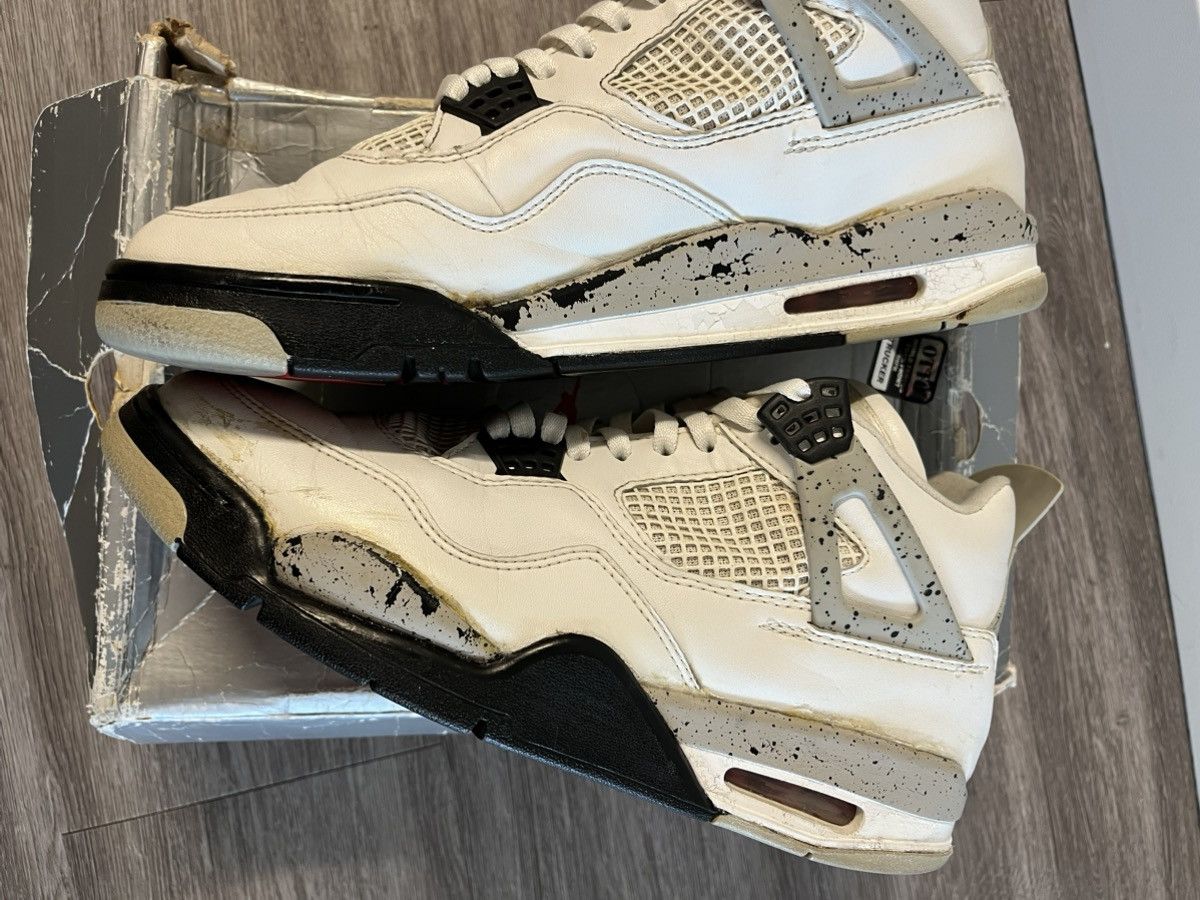 Jordan Brand 1999 Jordan 4 Nike Air White Cement Size US 11.5 / EU 44-45 - 7 Thumbnail