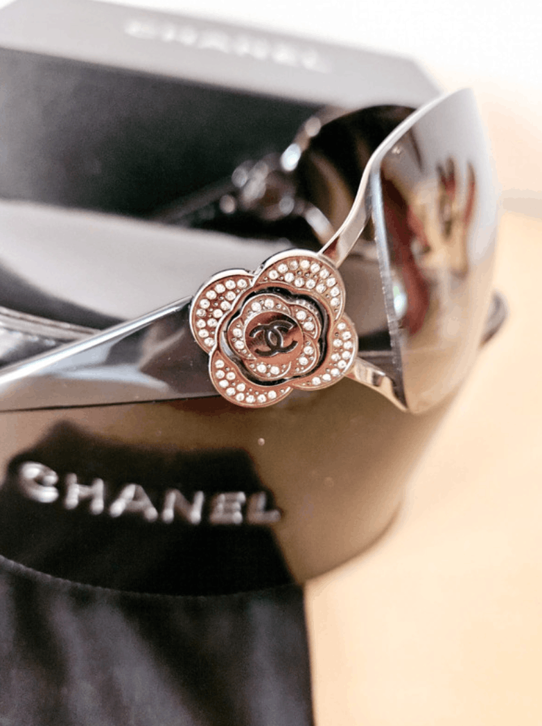 Chanel × Vintage CHANEL Sunglasses 4164-B Rimless Rhinestone Vintage RI1382 Size ONE SIZE - 2 Thumbnail