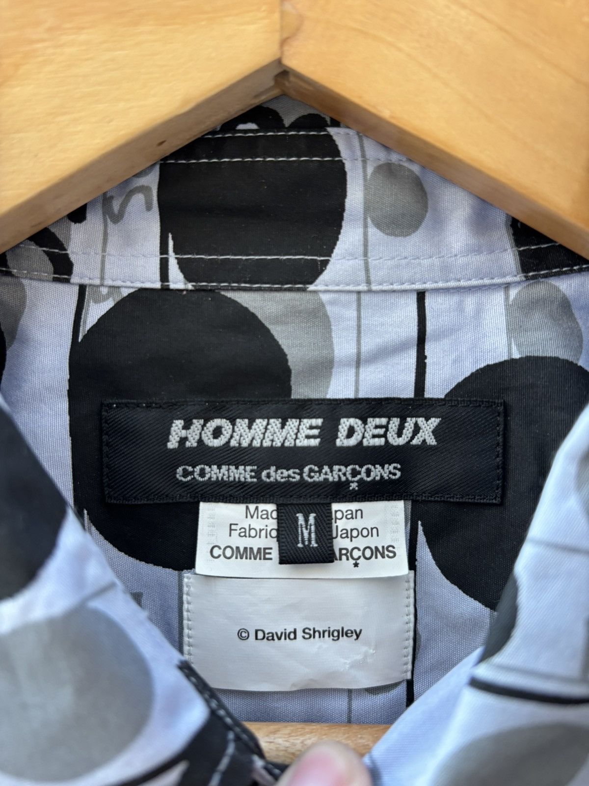 Comme des Garcons Homme Deux Cdg Homme Deux David Shrigley - All Over Print Shirt Size US M / EU 48-50 / 2 - 3 Thumbnail