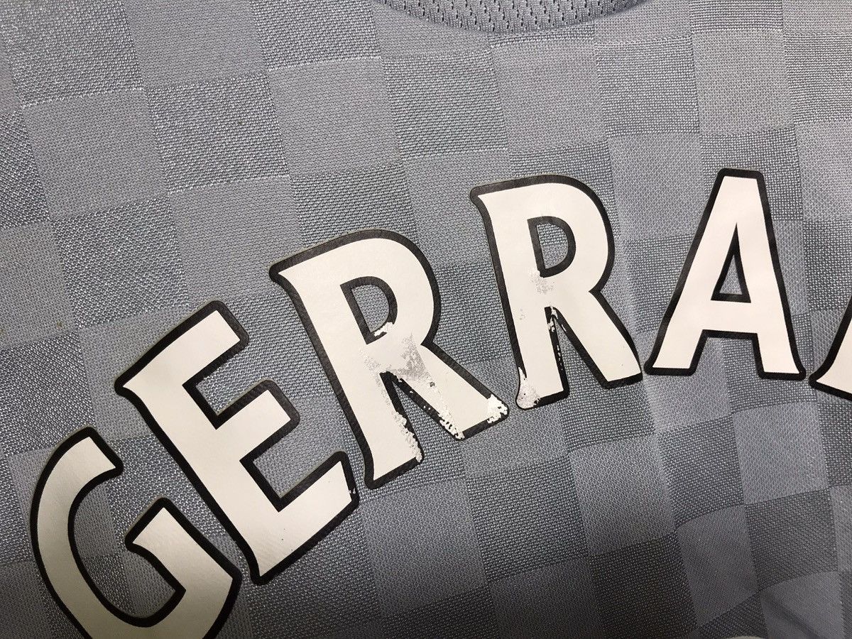 Vintage Shirt 2008 2009 Steven Gerrard Liverpool Away Jersey Gray #8 Size US S / EU 44-46 / 1 - 11 Thumbnail
