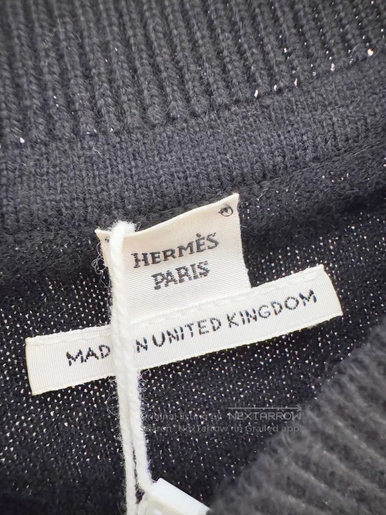 Hermes Hermes Black short sleeve knit top Size XXS / US 00 / IT 34 - 3 Thumbnail