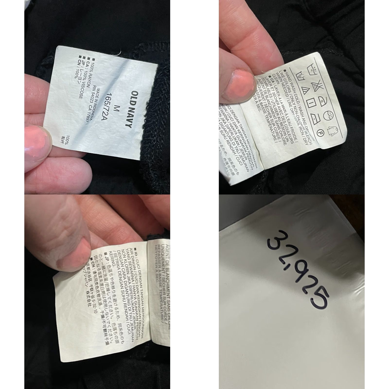 Old Navy Old Navy Pants Women's Medium Black Tie Waist Capri Regular Inseam 23 in Casual 32 in Waist Size 32" / US 10 / IT 46 - 8 Thumbnail