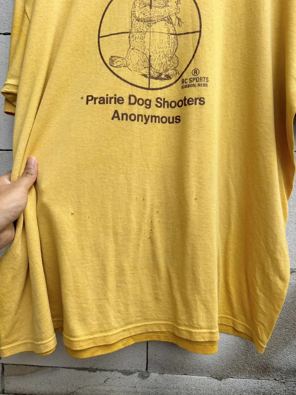 Vintage Thrashed Russell Distressed T Shirt 80s Prairie Dog Shooters Size US XXL / EU 58 / 5 - 3 Thumbnail