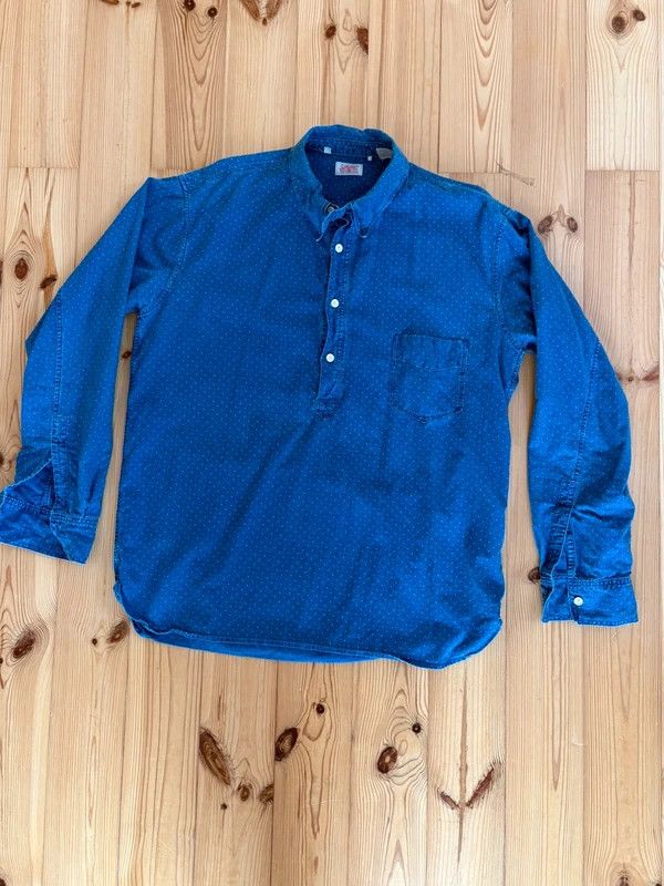 LVC 1920s Indigo dyed Sunset shirt small