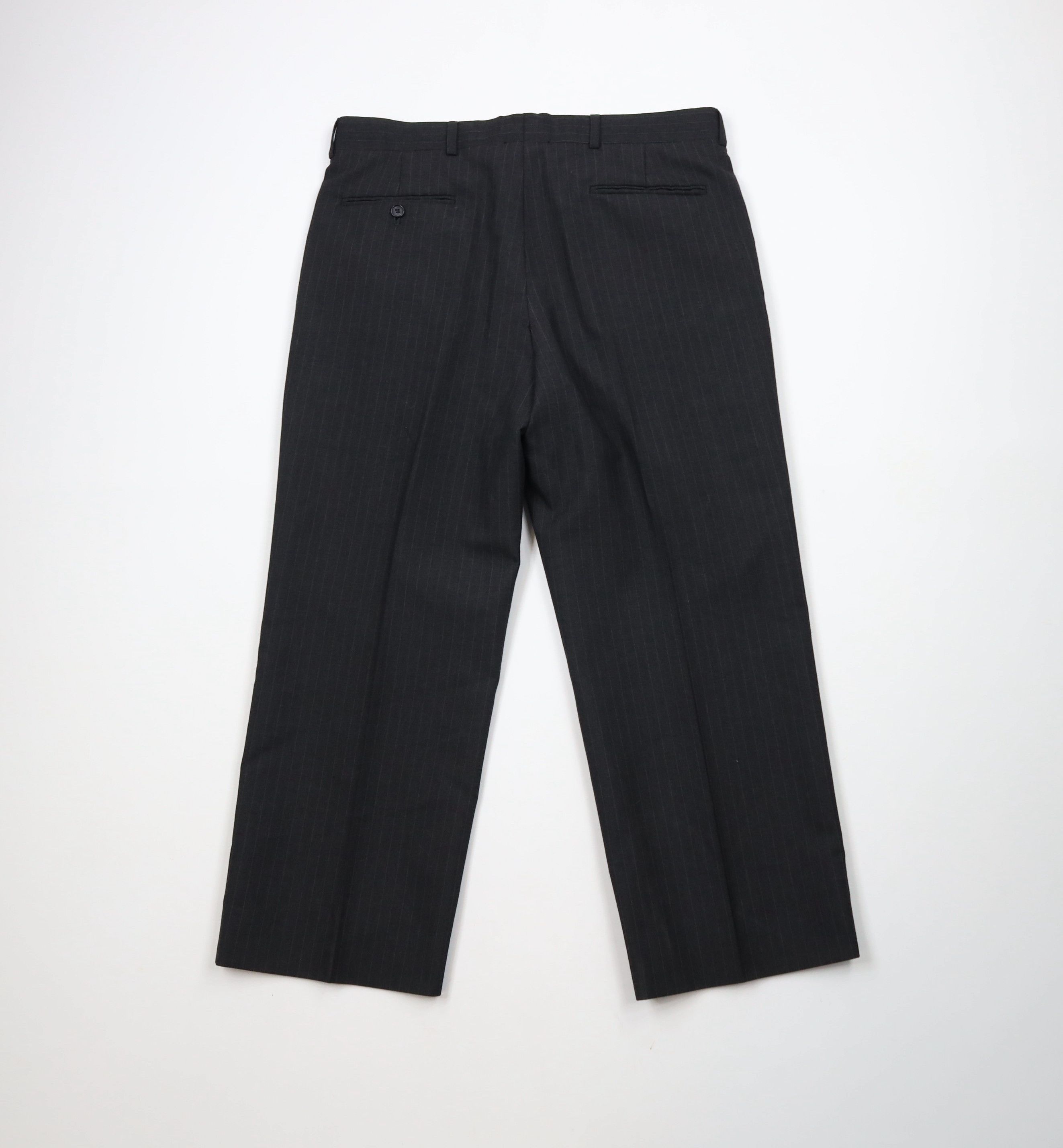 Vintage Vintage 90s Streetwear Pinstriped Wide Leg Chino Pants Size US 34 / EU 50 - 9 Thumbnail