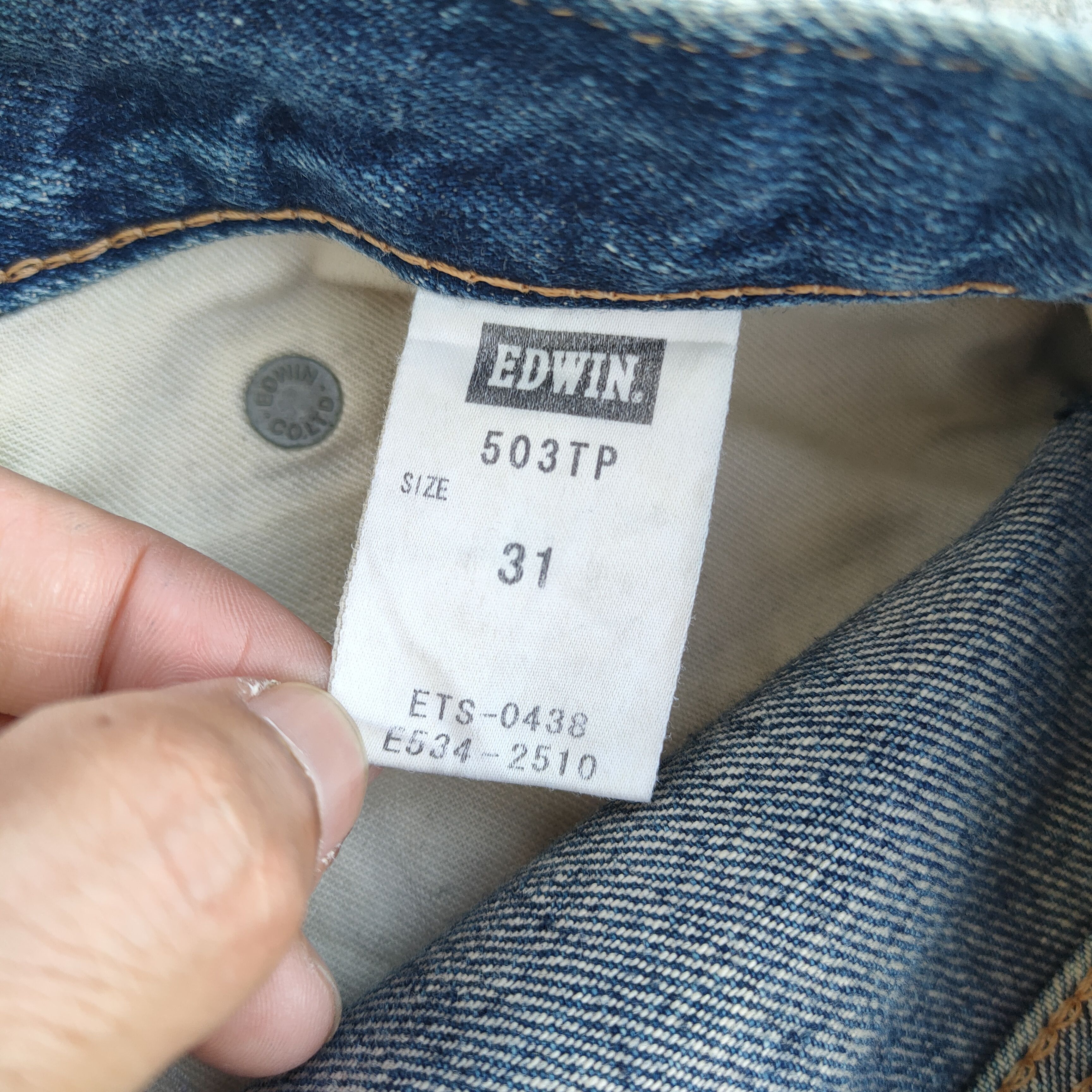 Edwin Vintage Edwin faded distressed jeans denim pants Size US 34 / EU 50 - 16 Thumbnail