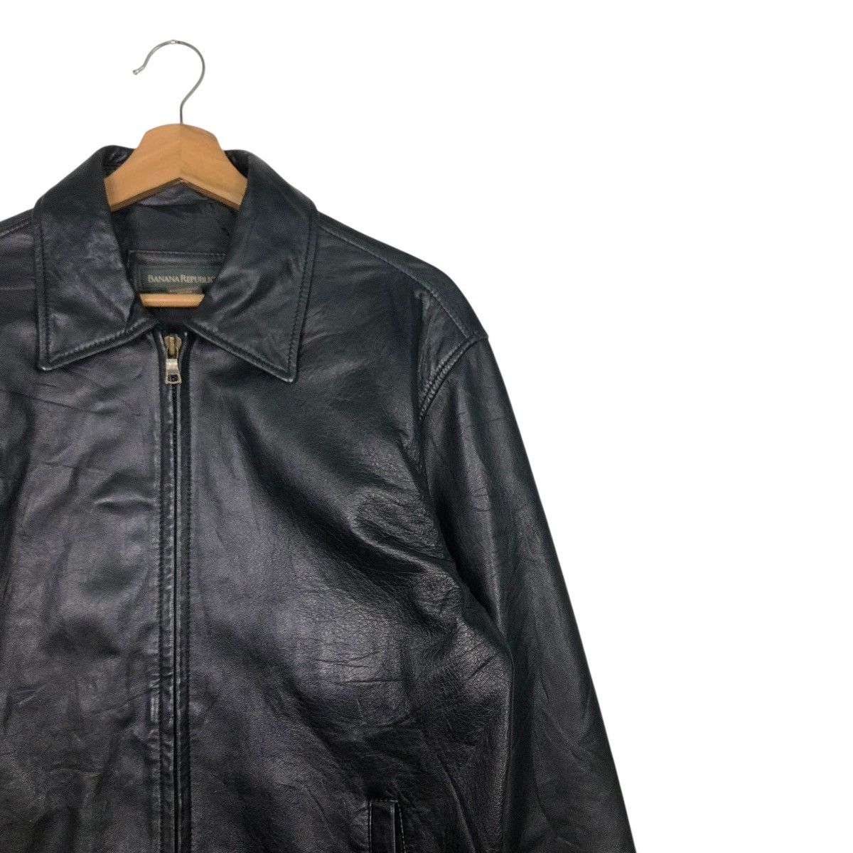 🔥VINTAGE SOFT LEATHER JACKET BANANA REPUBLIC ISSEY MIYAKE