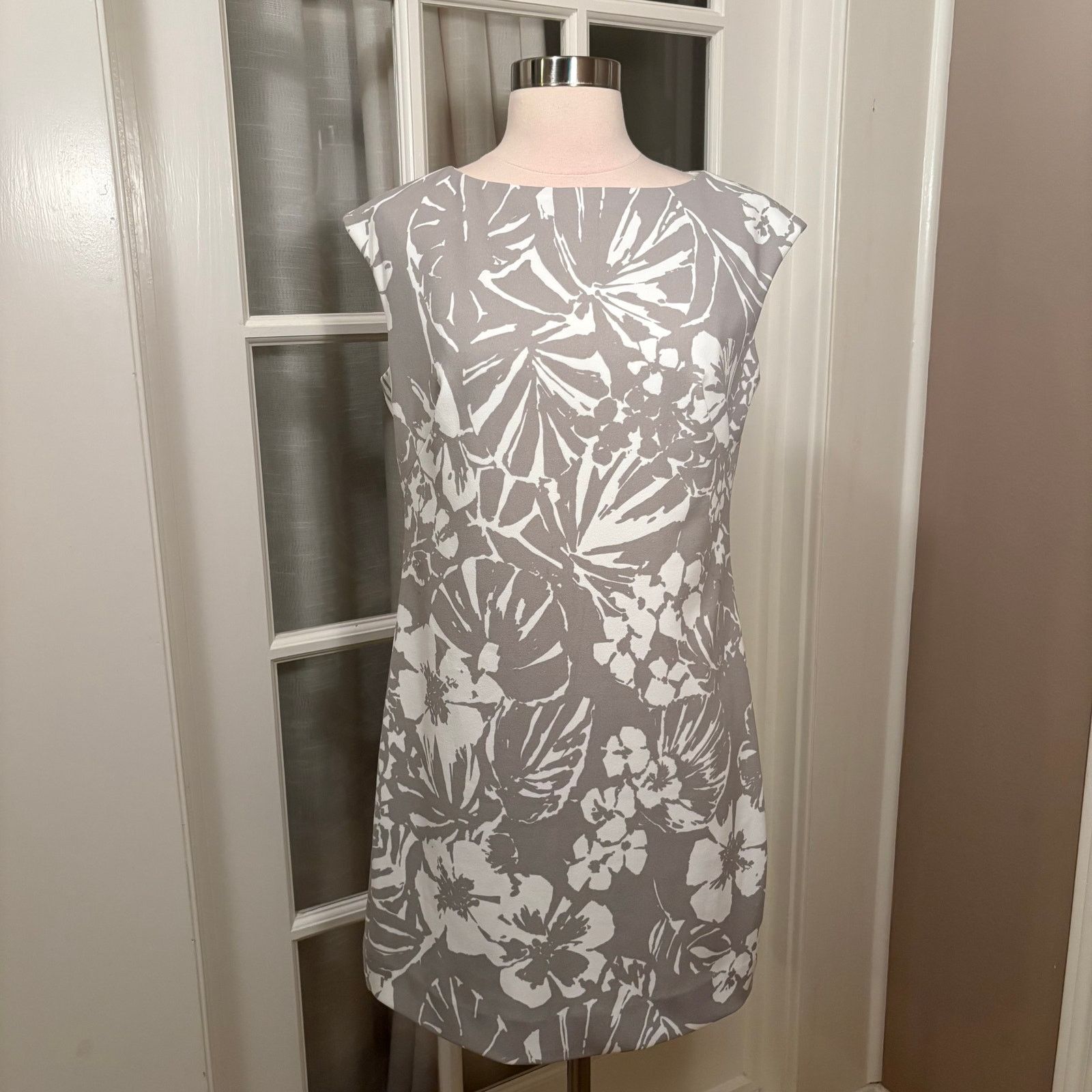 Chaps Chaps Ralph Lauren Floral Boatneck Sleeveless Dress Size 6 Size M / US 6-8 / IT 42-44 - 1 Thumbnail