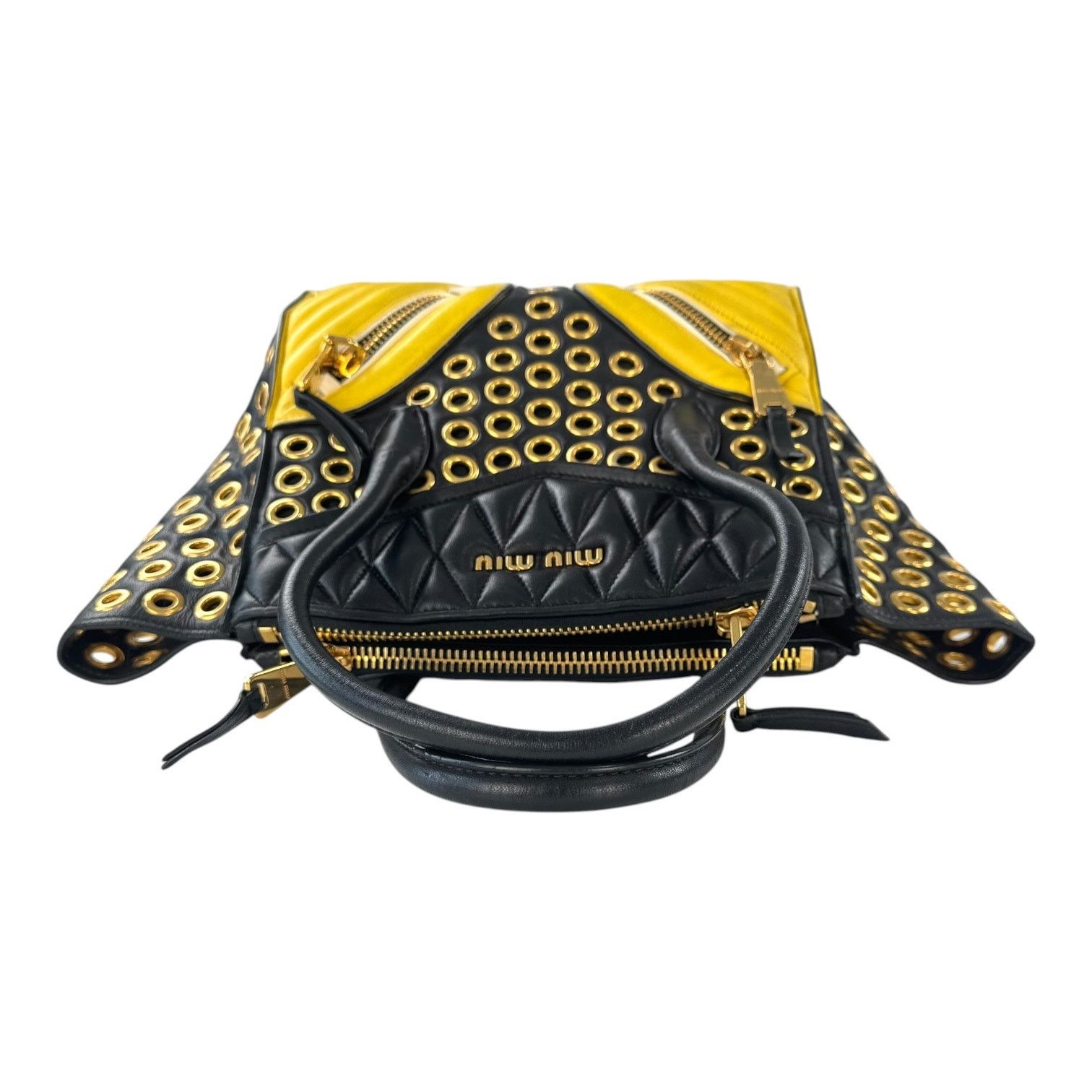 Miu Miu Miu Miu Biker Grommet Tote Bag Size ONE SIZE - 7 Thumbnail