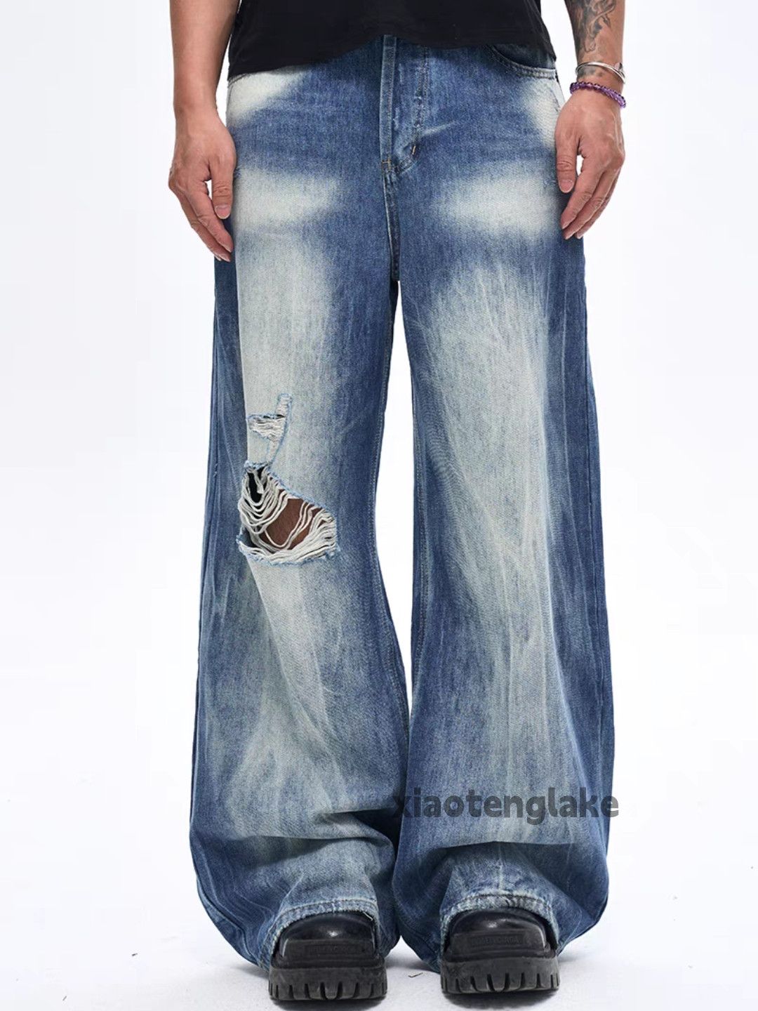 Jean × Vintage Utility washed faded cleanfit skate grunge jeans Size US 33 - 4 Thumbnail