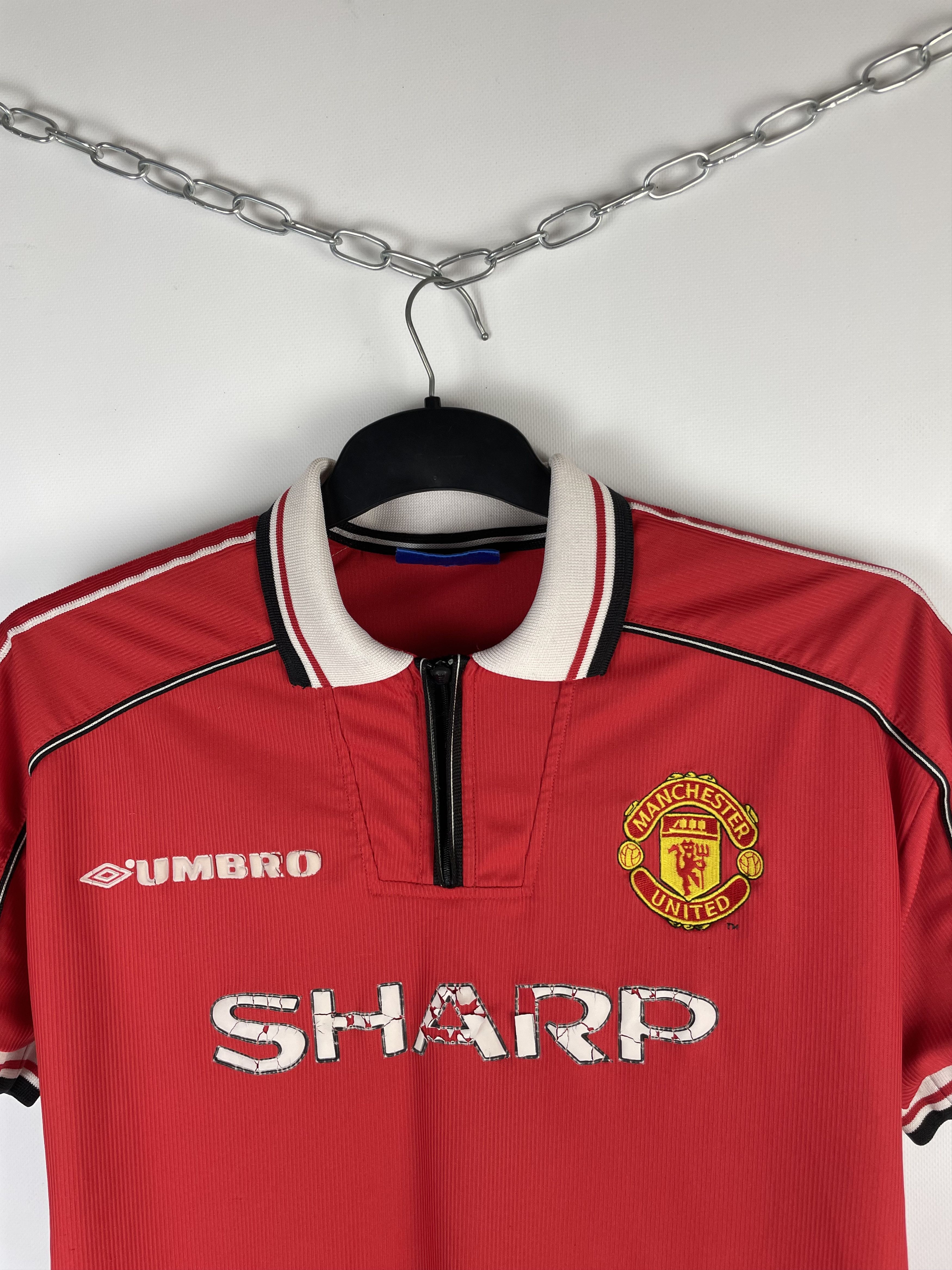 Umbro VERY RARE UMBRO FC MANCHESTER UNITED ENGLAND SOCCER JERSEY Size US M / EU 48-50 / 2 - 3 Thumbnail