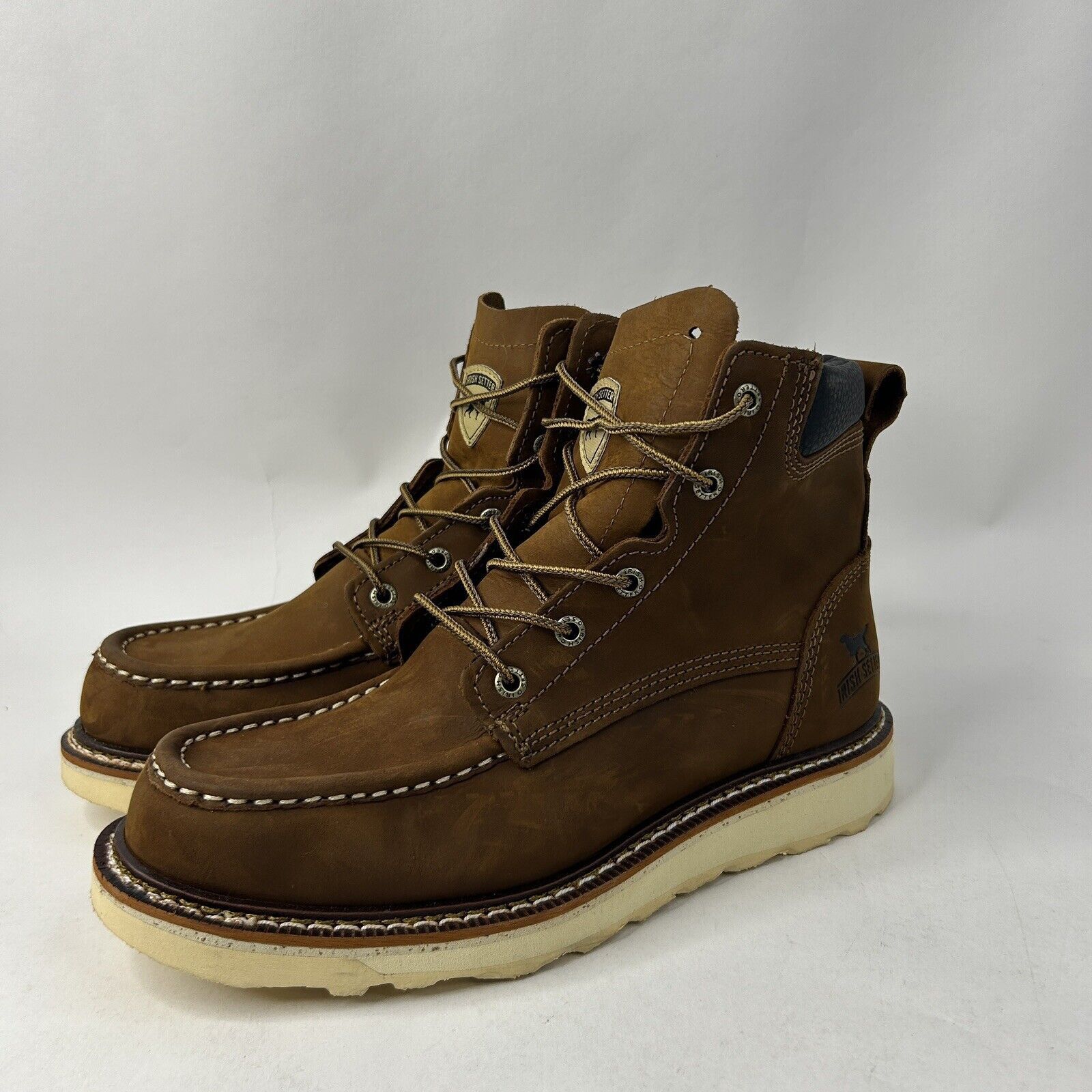 Red Wing Irish Setter 6" Ashby Soft Toe Red Wing Boots “Light Brown” Size US 8.5 / EU 41-42 - 3 Thumbnail