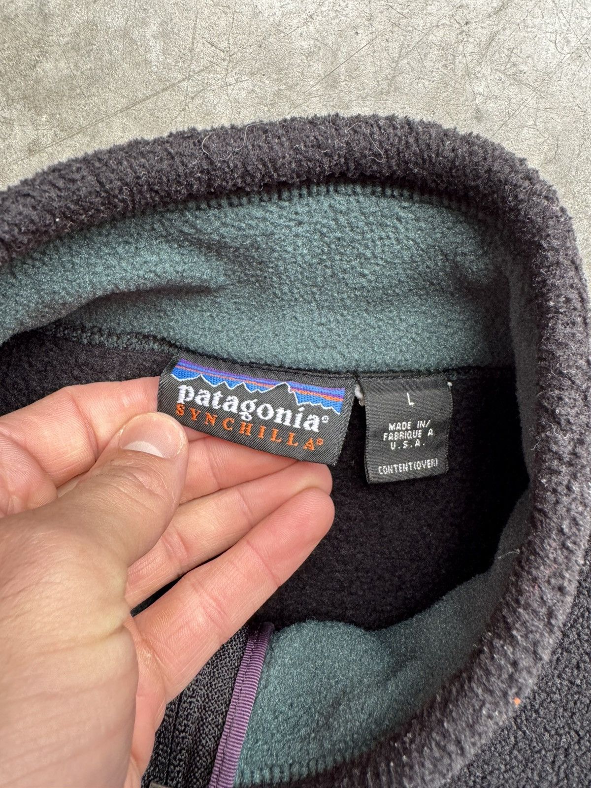 Patagonia Vintage 90’s/00’s Patagonia Synchilla Fleece Black Vest Size US L / EU 52-54 / 3 - 4 Thumbnail