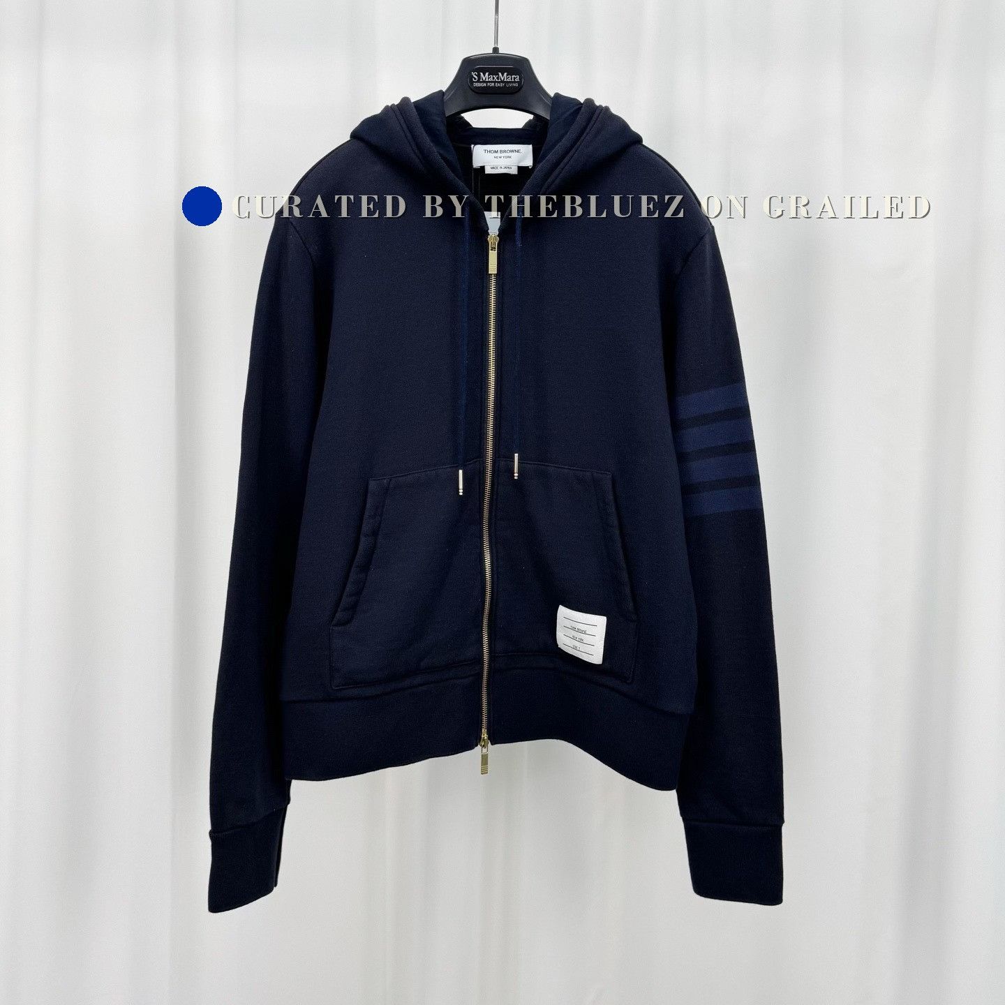 Thom Browne Thom Browne Four-Bar Zip Hoodie Size US M / EU 48-50 / 2 - 1 Thumbnail