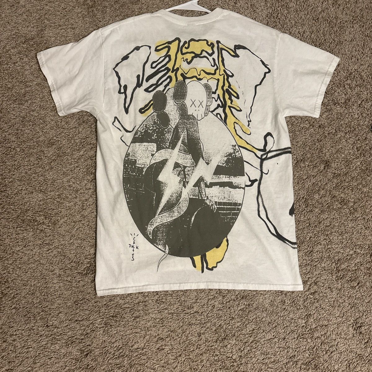 Kaws × Travis Scott Cactus Jack by Travis Scott × KAWS For Fragment Tee Size US S / EU 44-46 / 1 - 2 Thumbnail