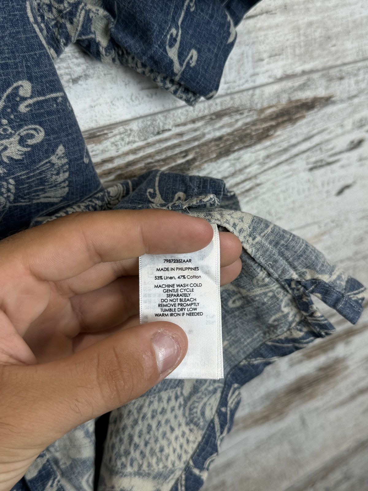 Polo Ralph Lauren × Vintage Mens Vintage Polo Ralph Lauren Shirts button up fish luxury Size US M / EU 48-50 / 2 - 10 Thumbnail