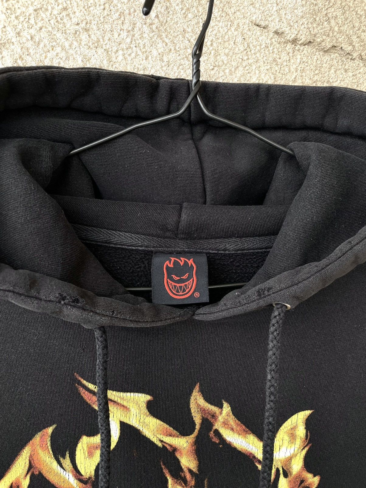 Spitfire Vintage 00s Spitfire Wheels Skateboards Flame Faded Hoodie Size US XL / EU 56 / 4 - 3 Thumbnail