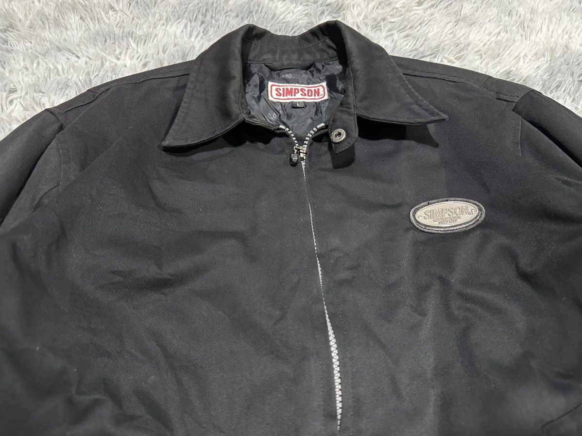 Vintage 🔥Vintage Simpson Biker Bomber Jacket Size US L / EU 52-54 / 3 - 3 Thumbnail