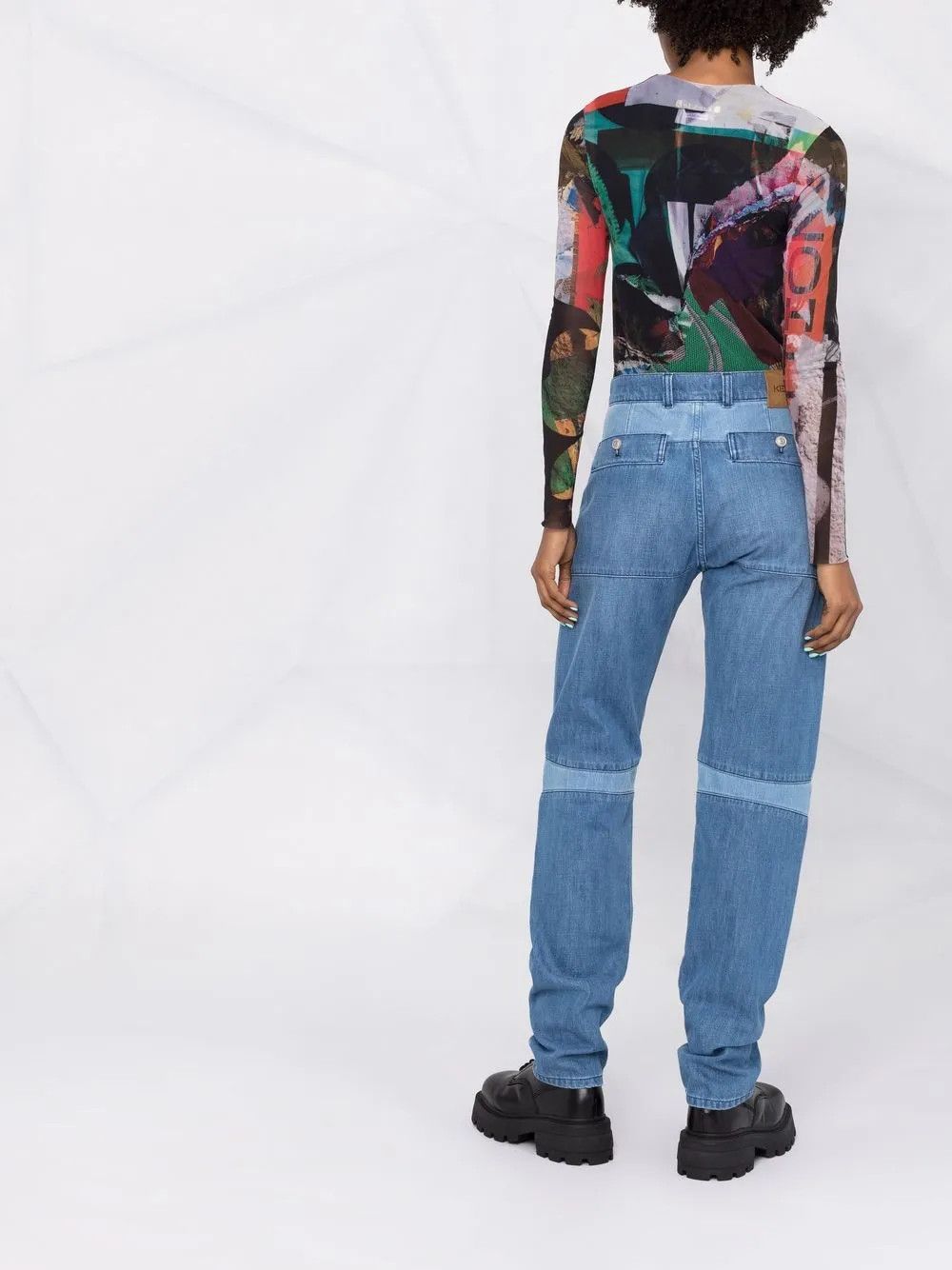 Kenzo o1y1025 Denim Pant in Blue Size 27" / US 4 / IT 40 - 4 Thumbnail