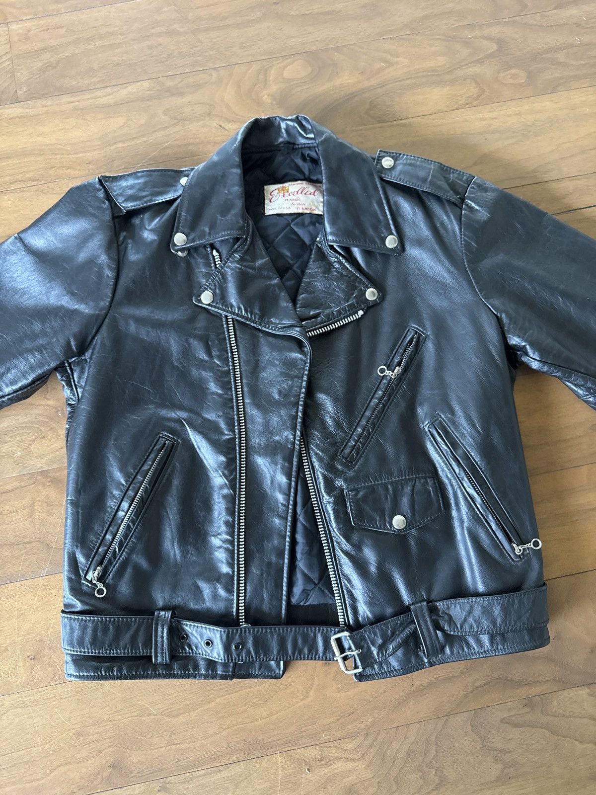 Genuine Leather × Vintage Vintage Excelled 70s Leather Jacket Size US M / EU 48-50 / 2 - 1 Thumbnail
