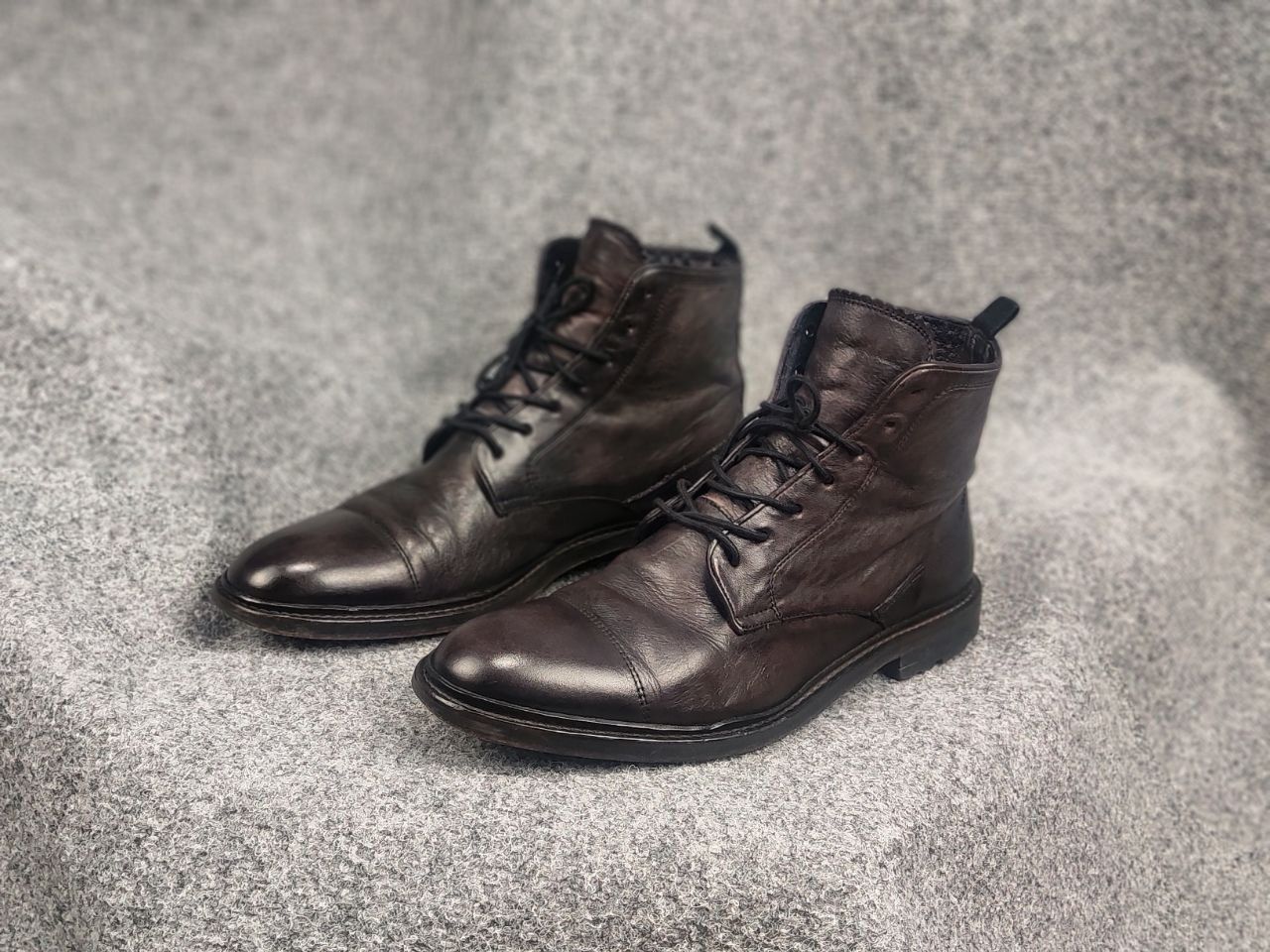 Oliver Sweeney Oliver Sweeney Dark Brown Calf Leather Derby Combat Boots Size US 10.5 / EU 43-44 - 5 Thumbnail