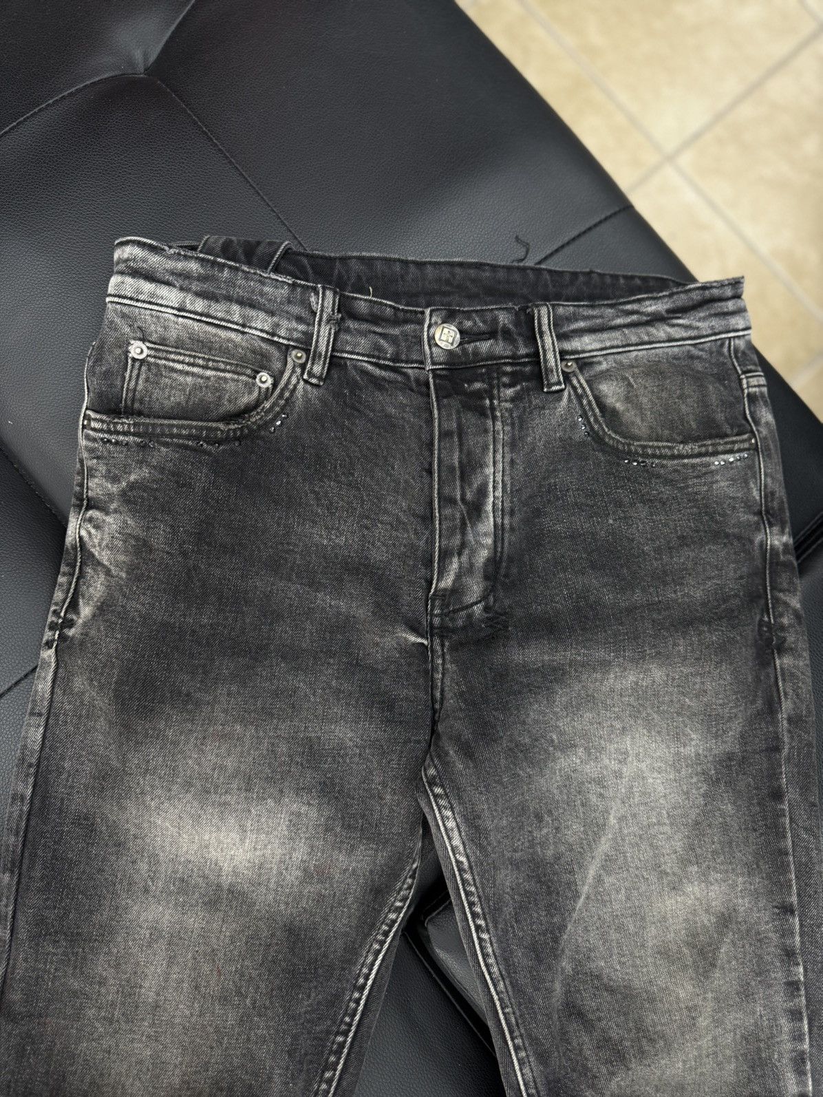 Ksubi Ksubi Grey Stone Skinny Jeans Size 31 Size US 31 - 13 Thumbnail