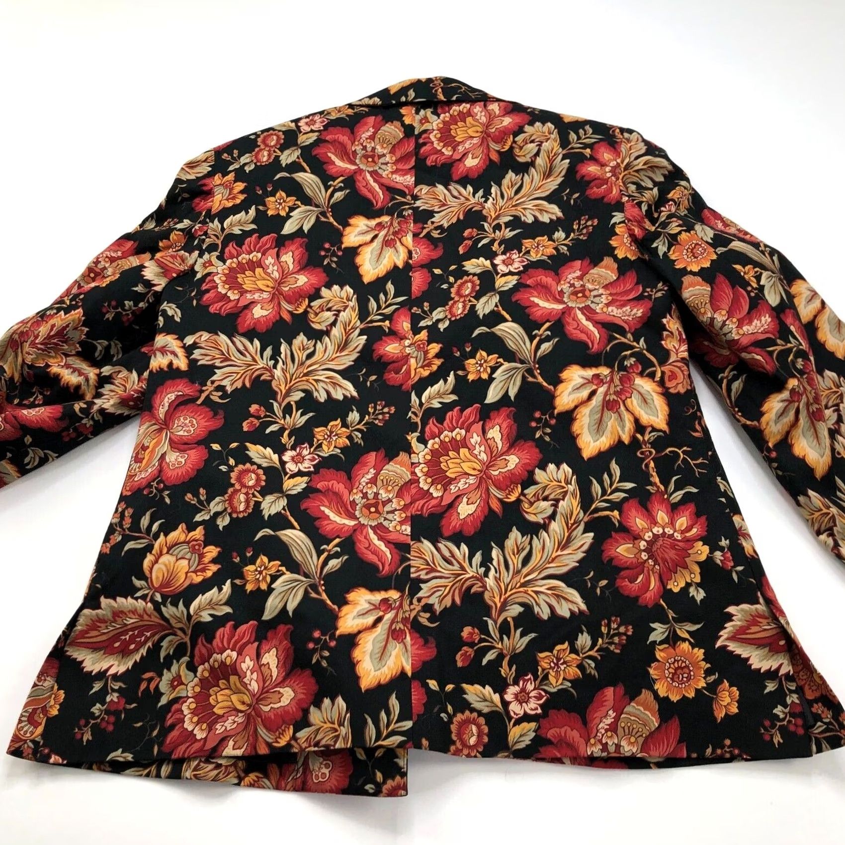 Talbots Talbots Floral Lightweight Womens 100% Cotton Three Button Blazer Jacket Blazer Women Small 4 Multicolor Floral Pattern Size S / US 4 / IT 40 - 6 Thumbnail