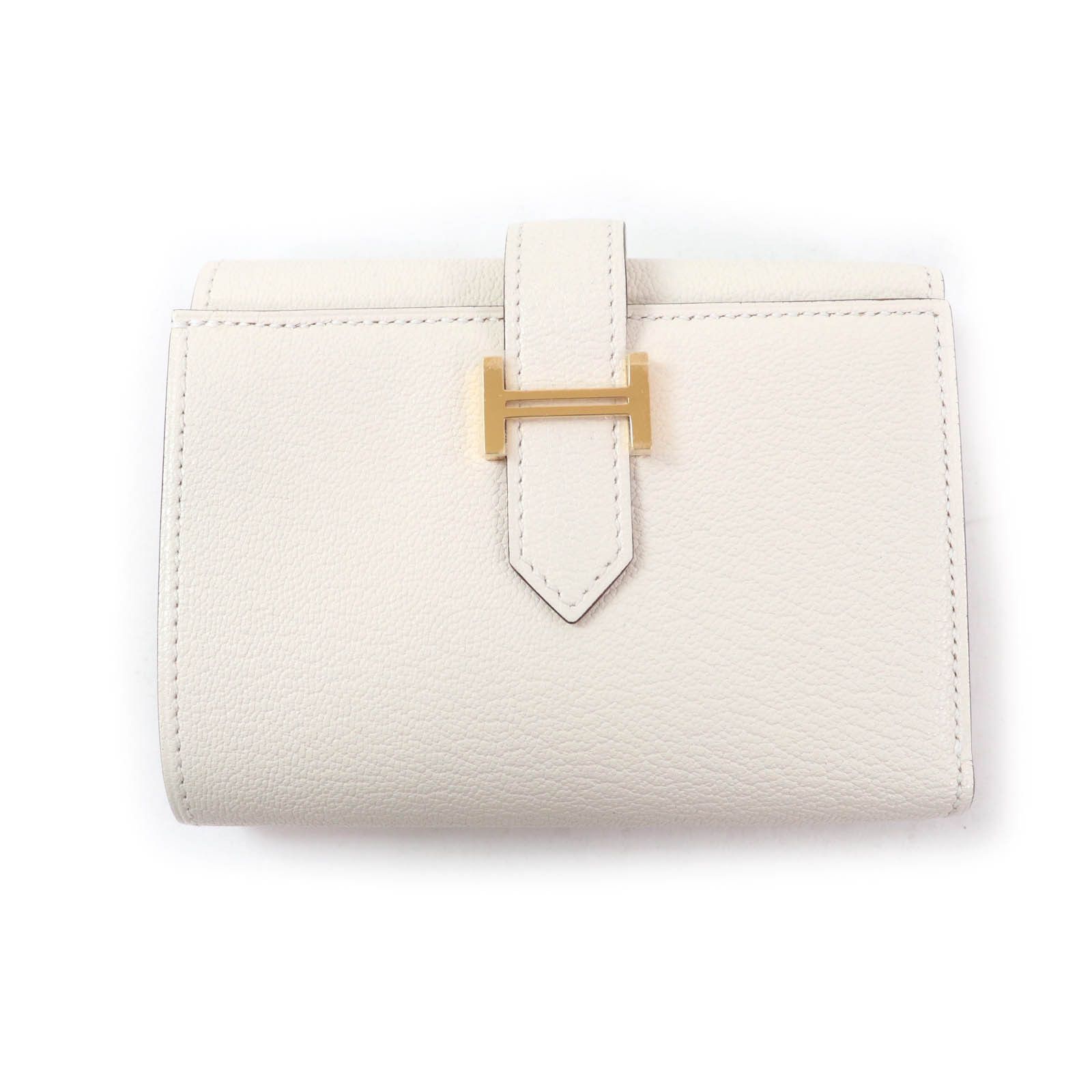 Hermes Hermes Hermes Bearn Chevre tri-fold wallet Leather Short Wallet Stamp U (2022) DUTY FREE for USA Size ONE SIZE - 1 Thumbnail