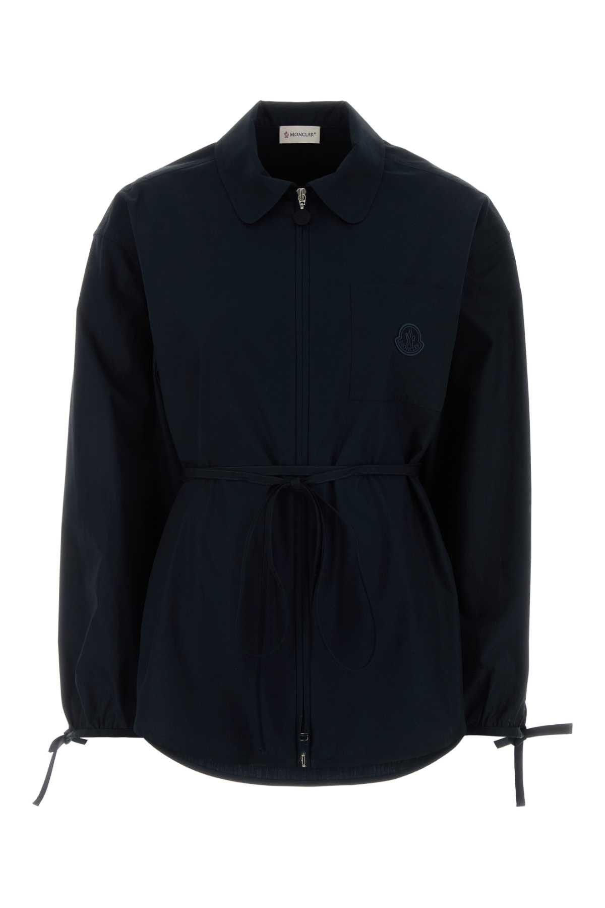 Moncler Midnight Blue Poplin Shirt Size S / US 4 / IT 40 - 1 Thumbnail