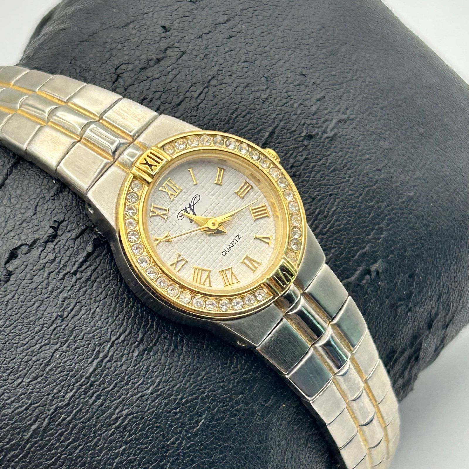 Worthington Worthington Two Tone Crystal Bezel Women’s Quartz Watch Size ONE SIZE - 3 Thumbnail
