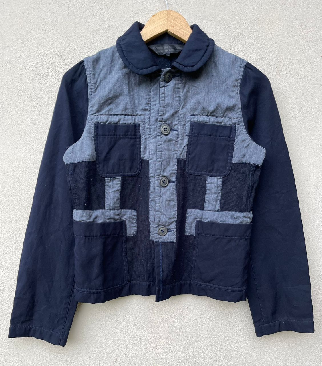 Comme des Garcons × Designer × Japanese Brand AD2010 Comme Des Garcons Patchwork Boro Jacket Size XS / US 0-2 / IT 36-38 - 1 Thumbnail